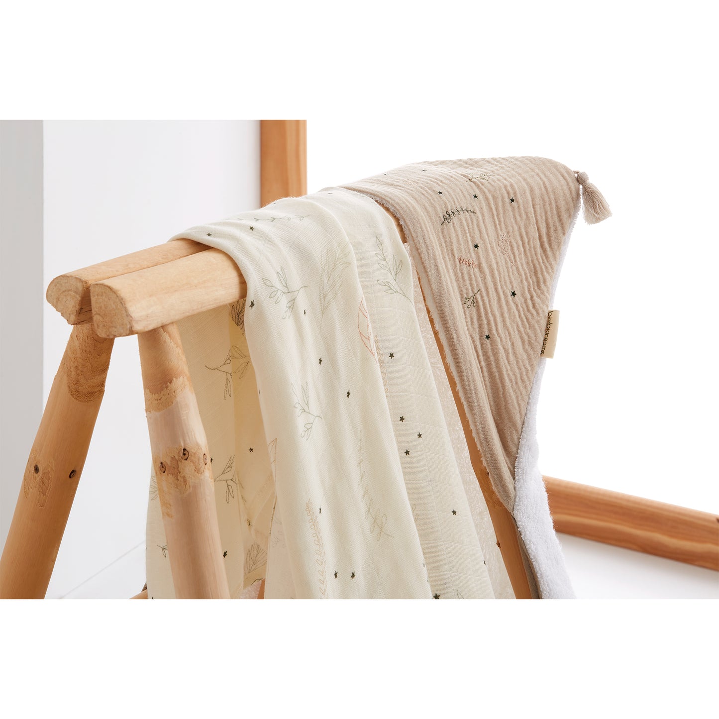 Toalla con Capucha Bimbidreams Botanic Coral