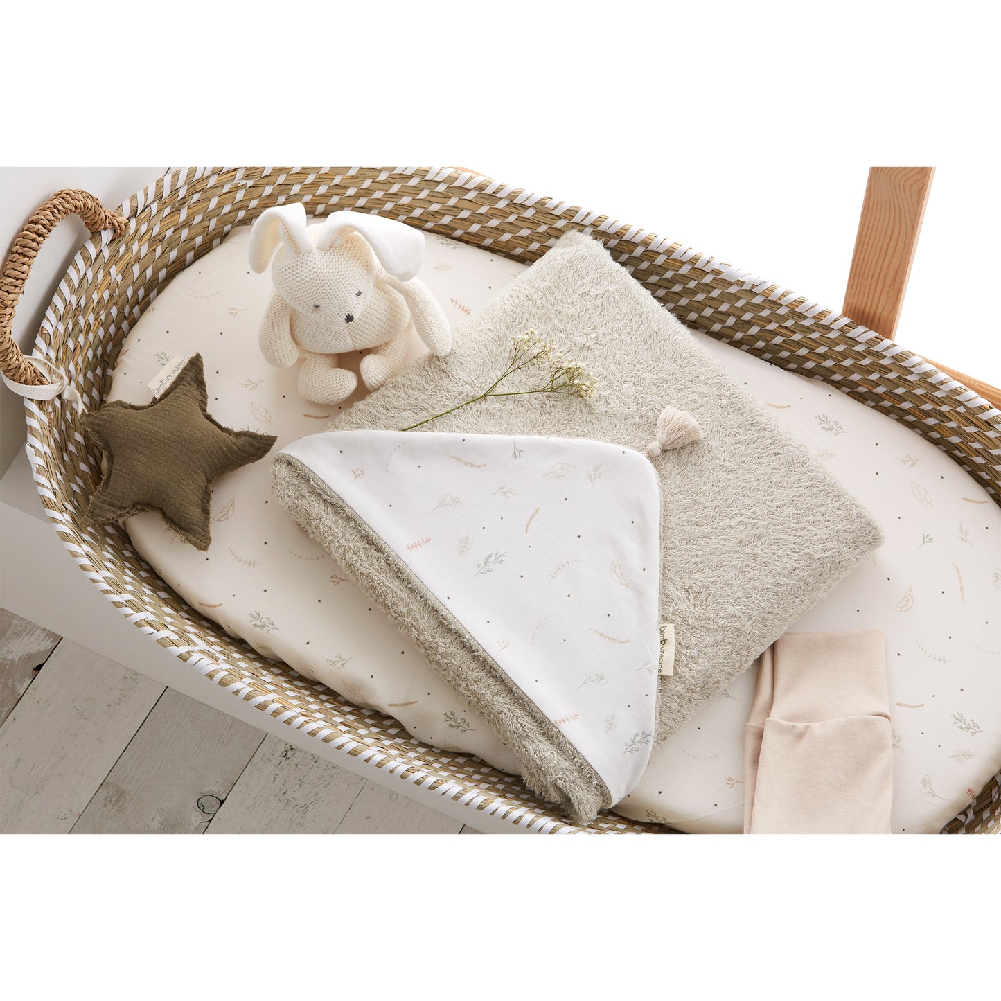 Toalla con Capucha Bimbidreams Botanic Verde