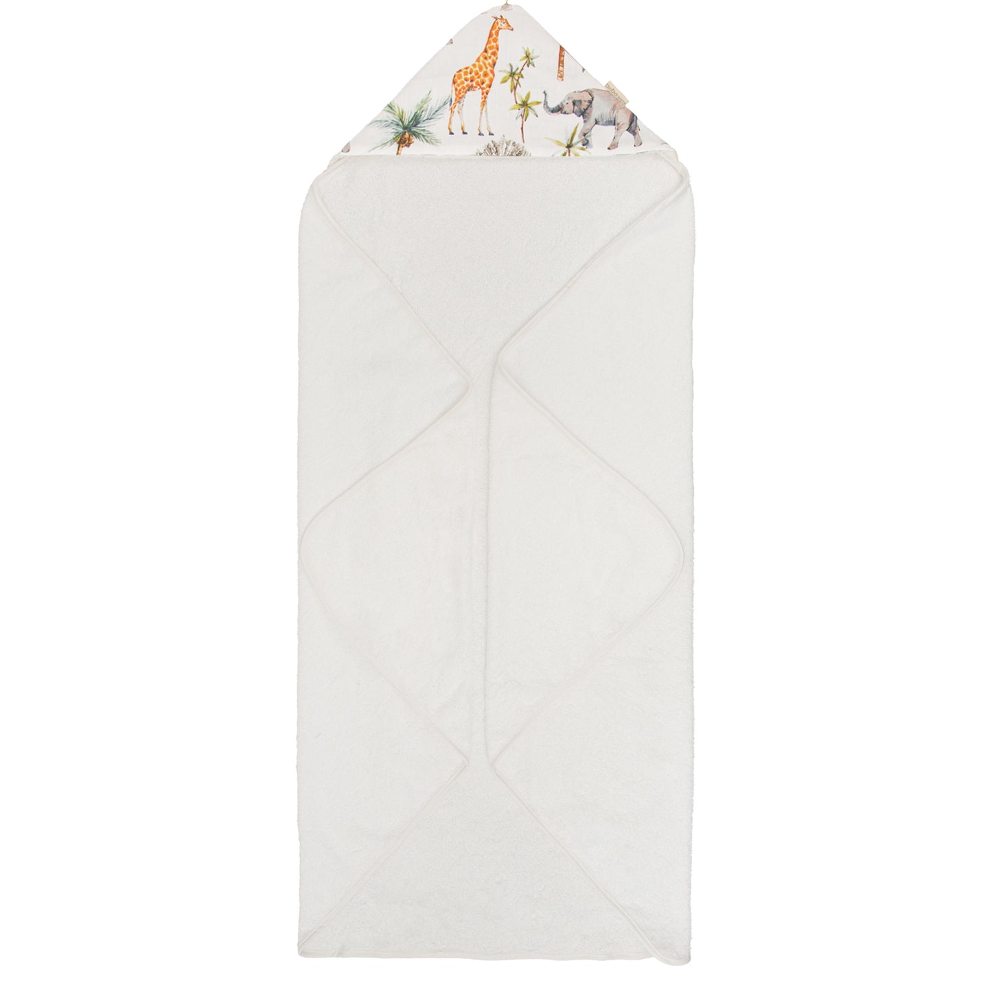 Toalla con Capucha Bimbidreams Africa Blanca