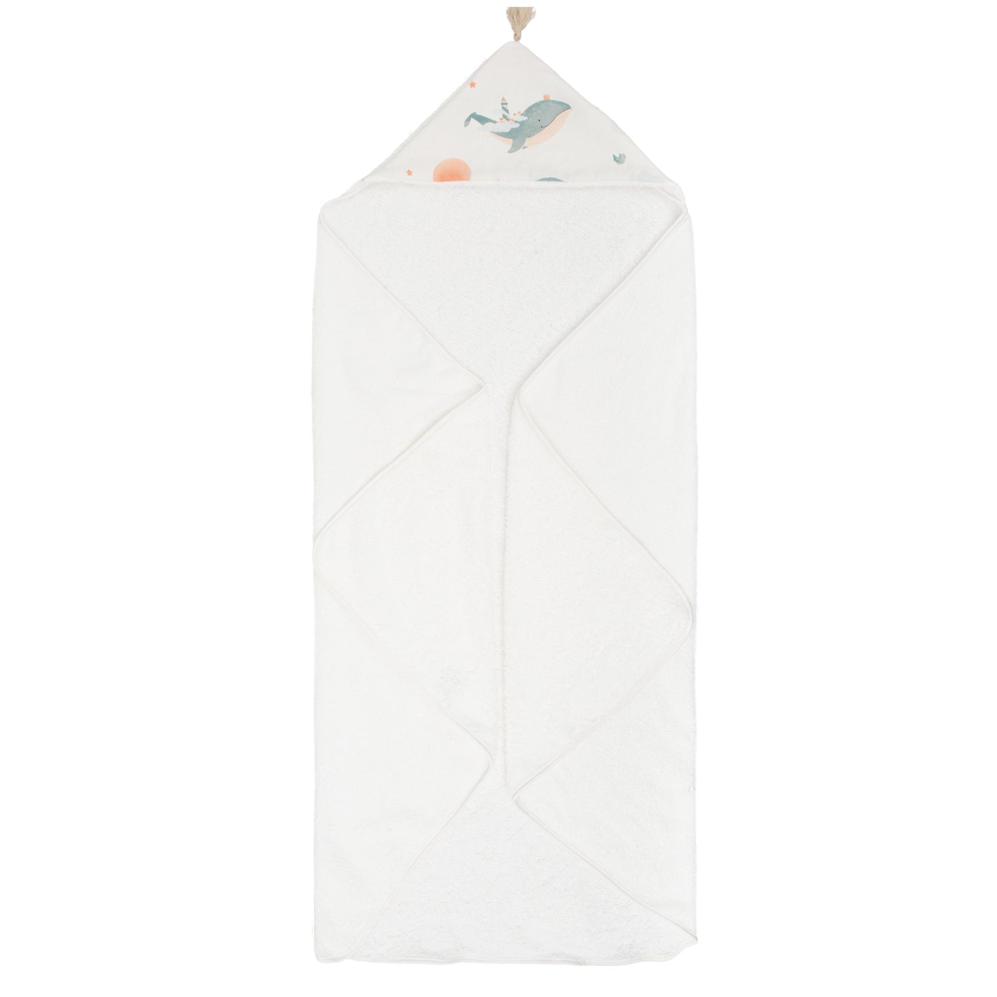 Toalla con Capucha Bimbidreams Moby Blanca