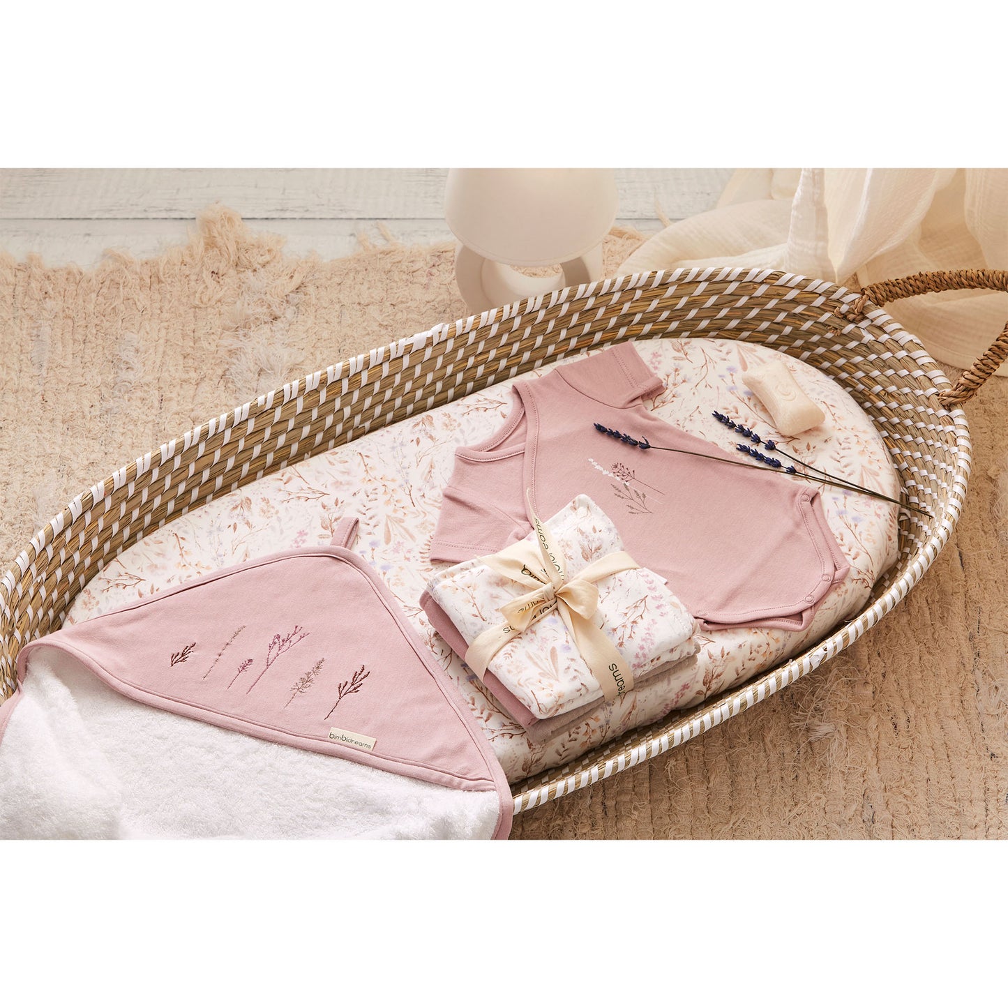 Toalla con Capucha Bimbidreams Niza Blanca