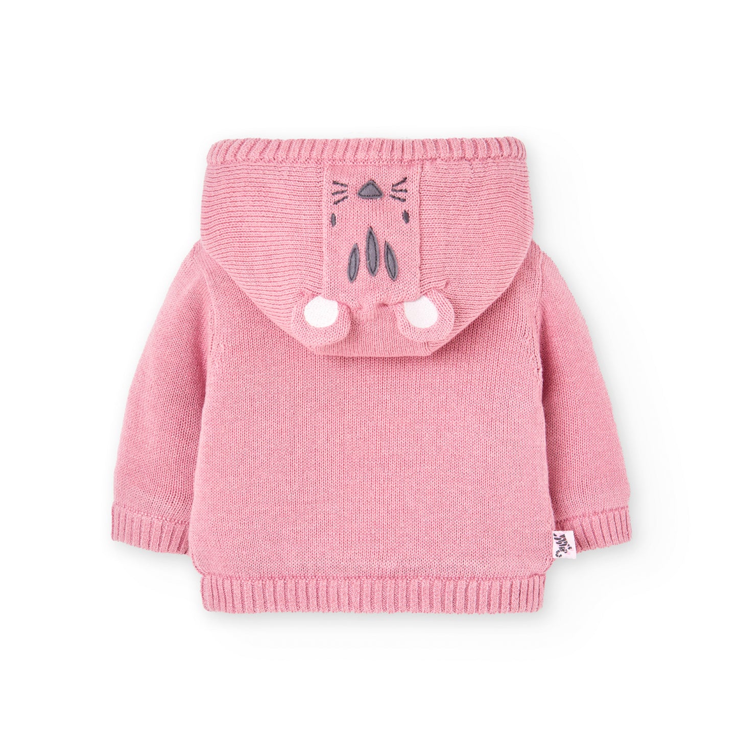 Sweater Abrigado Boboli Leopardo Rosa