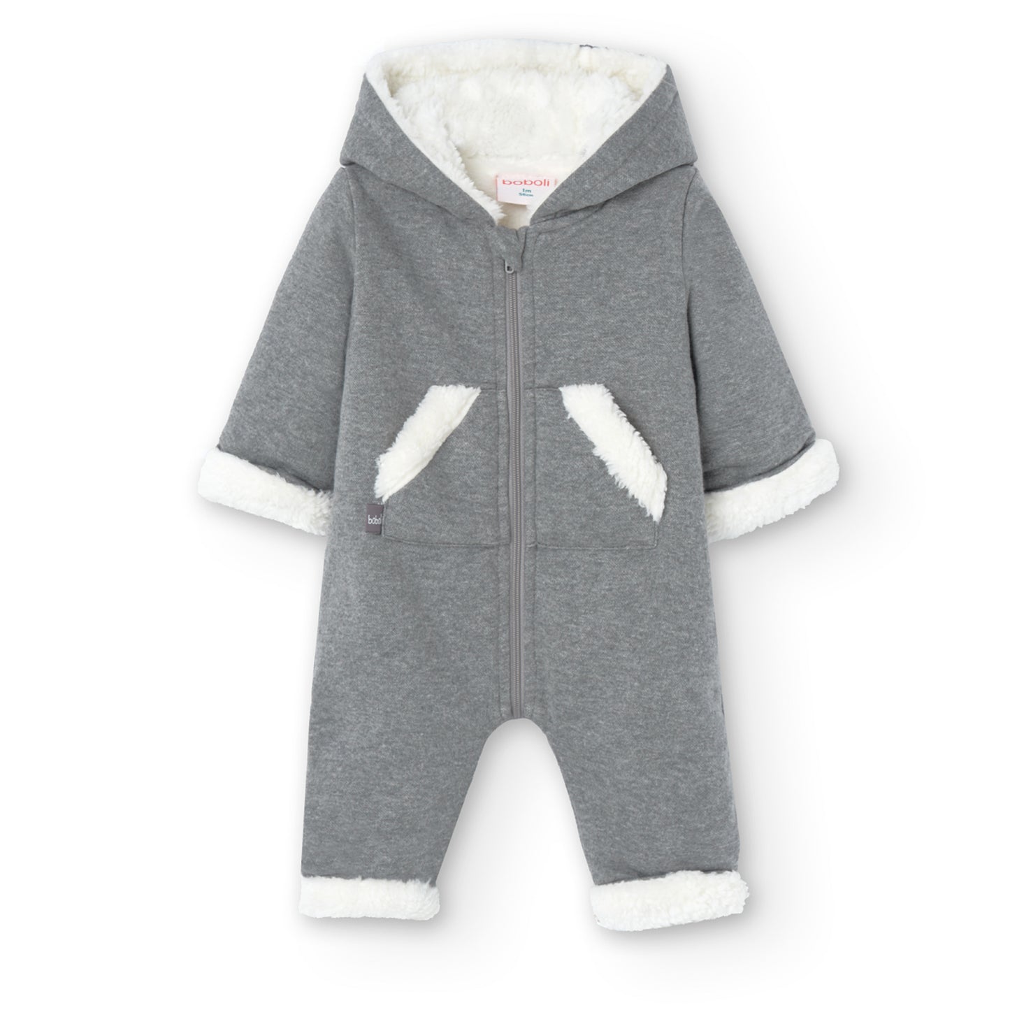 Jumper Boboli Dots y Dinos Gris 12M