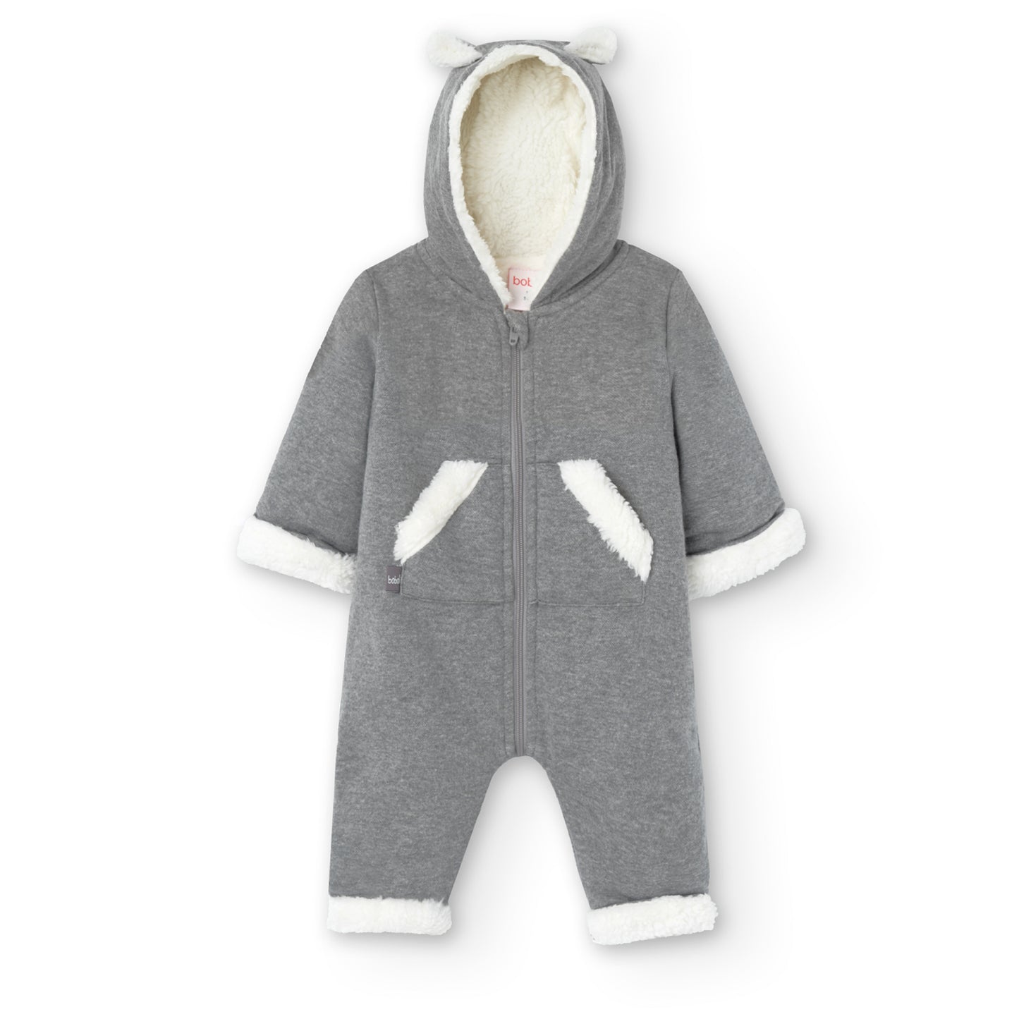 Jumper Boboli Dots y Dinos Gris 12M