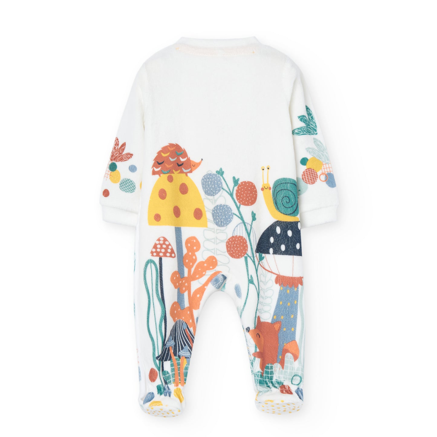 Pijama Terciopelo Boboli Dots y Dinos Crudo