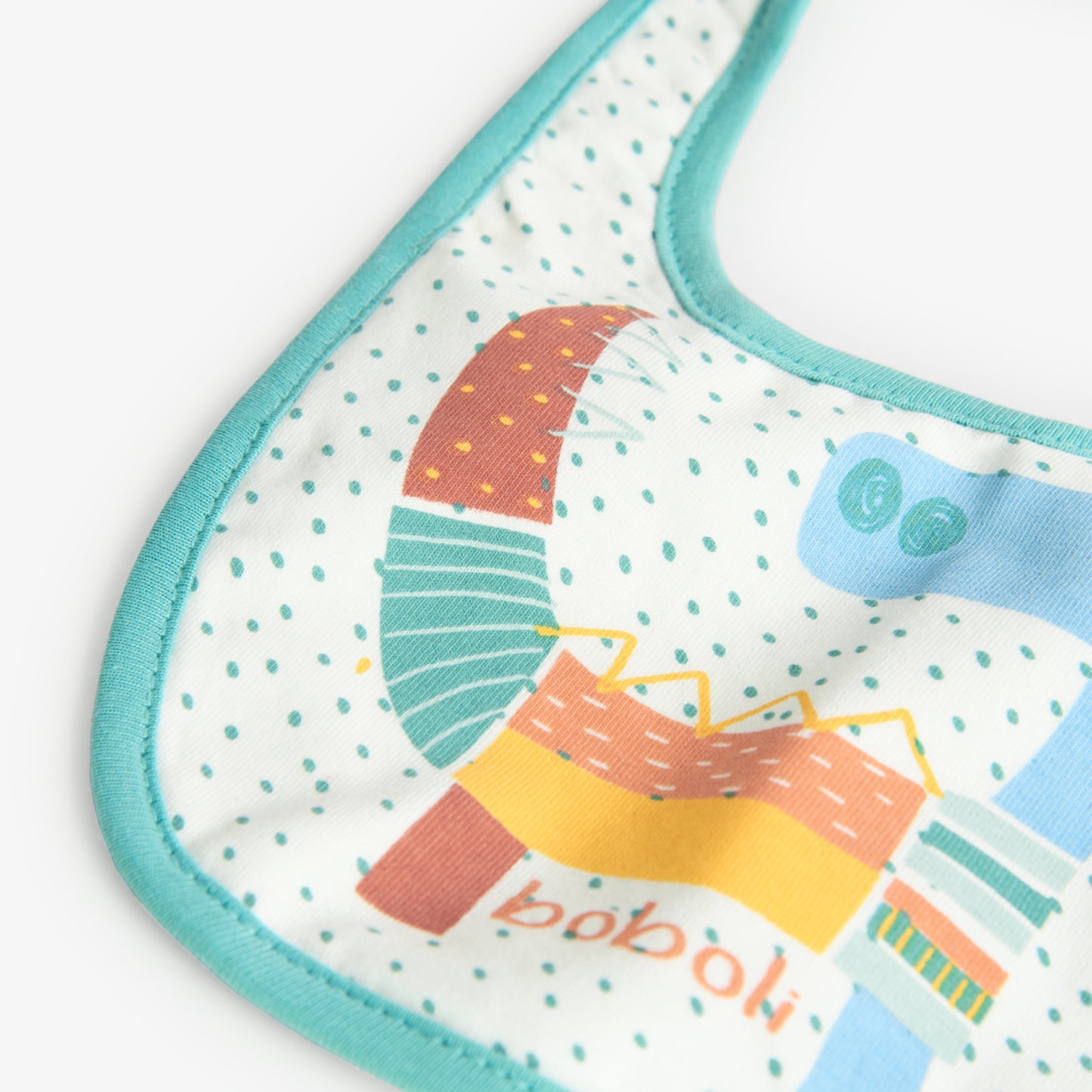Babero Boboli Dots y Dinos Opalo