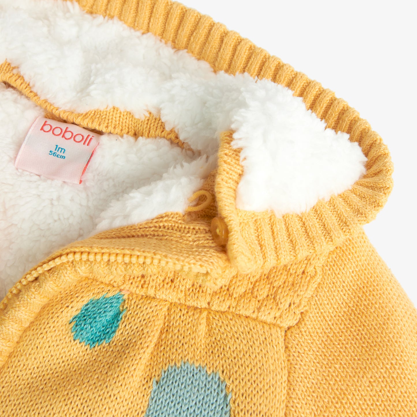 Sweater Abrigado Boboli Dots y Dinos Ambar