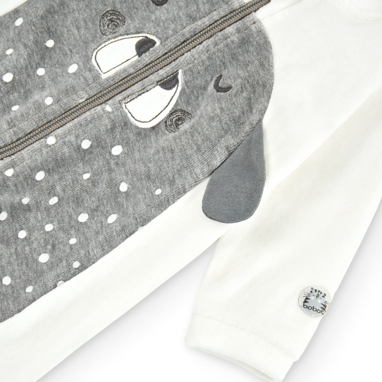 Pijama Terciopelo Boboli Perrito Gris