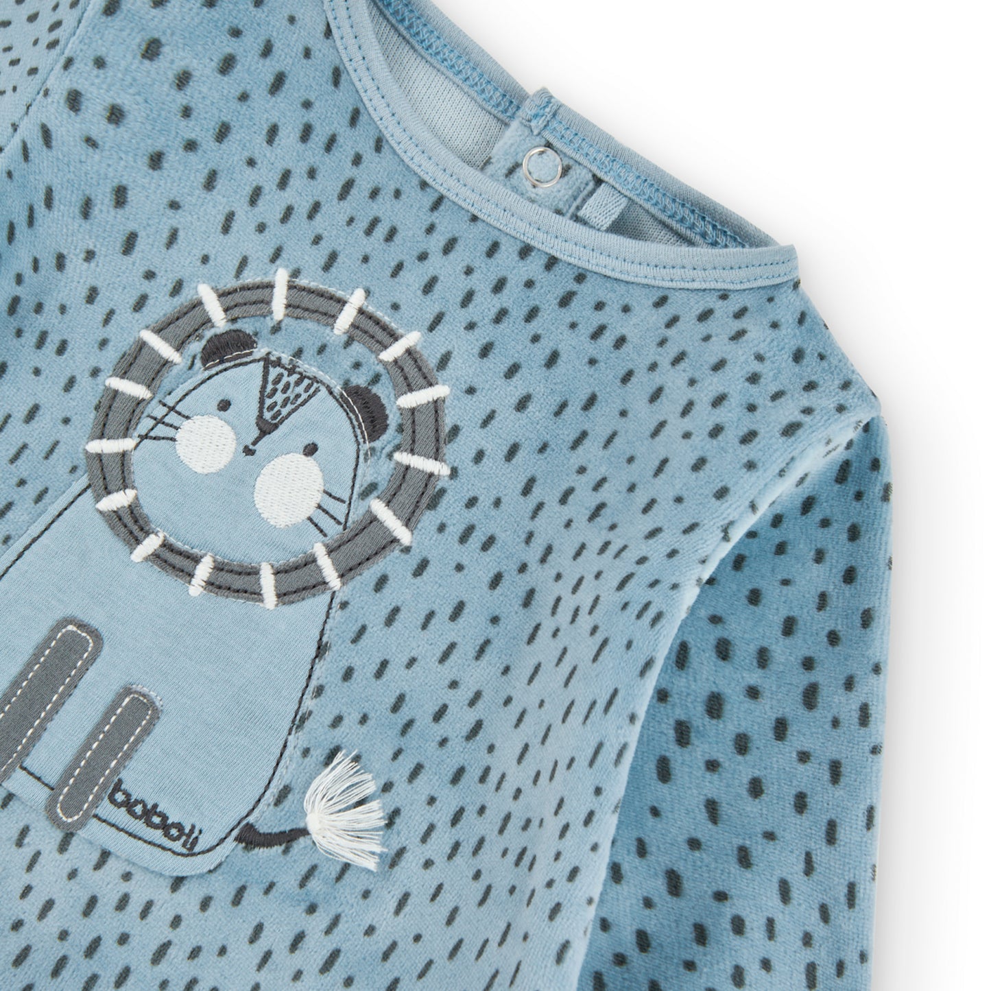 Pijama Terciopelo Boboli Leon Azul