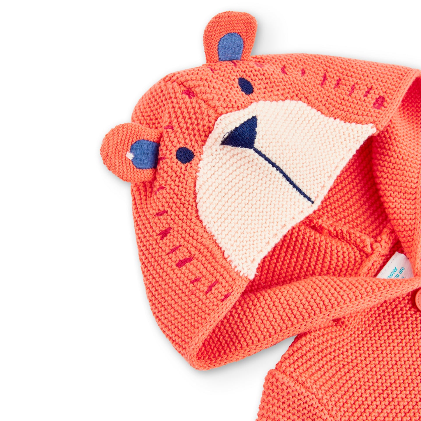 Sweater con Capucha Boboli Oso Naranja