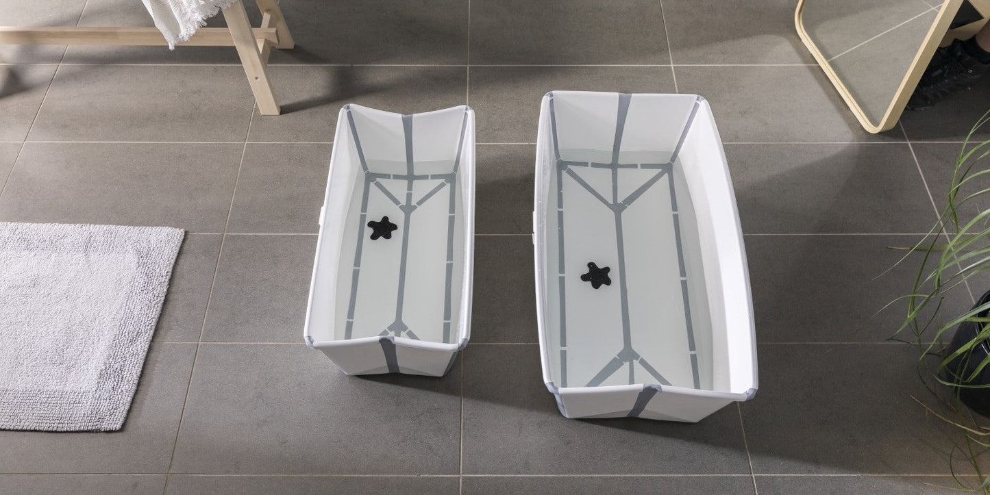 Combo Bañera Flexibath XL Stokke Blanca + Soporte