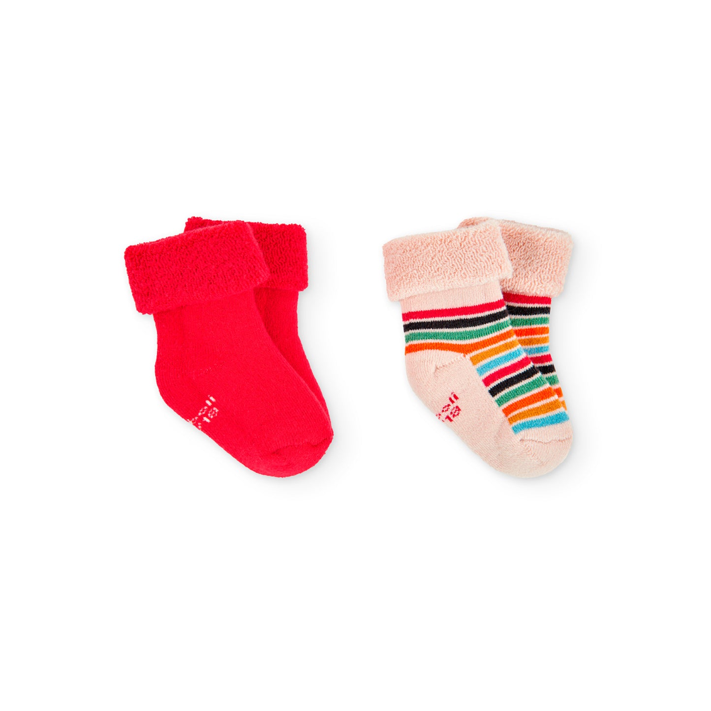 Medias Bebe Boboli Rojo Naranja