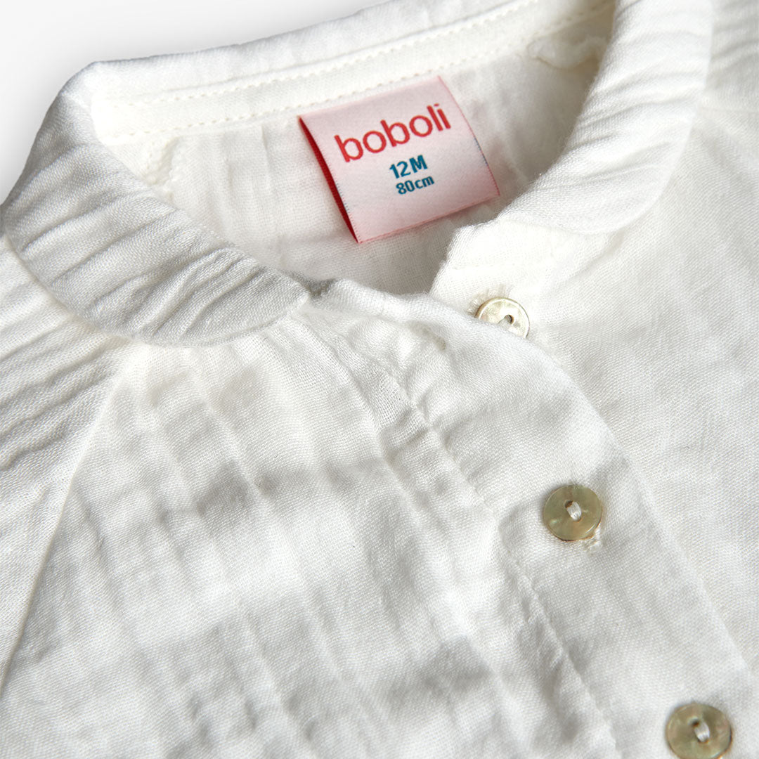 Blusa ML Boboli Con Cuello Blanca