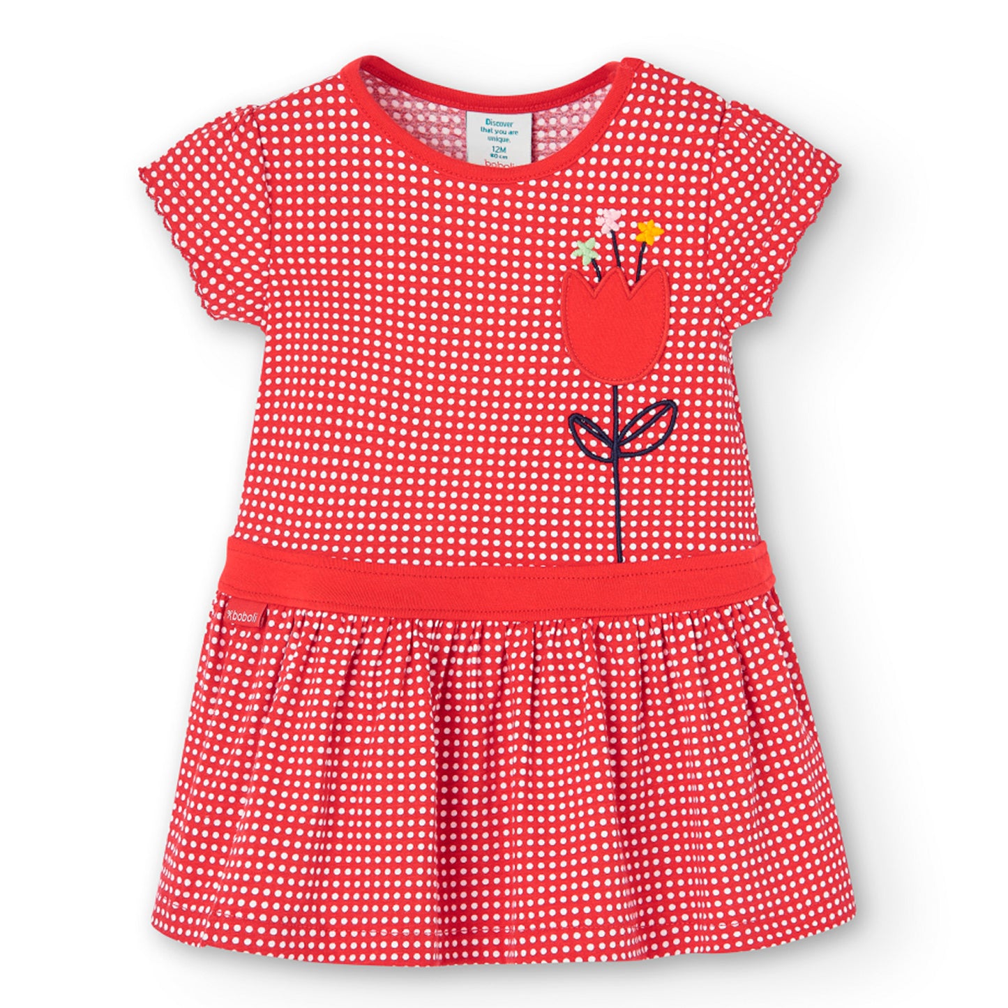 Vestido Boboli Flor Rojo
