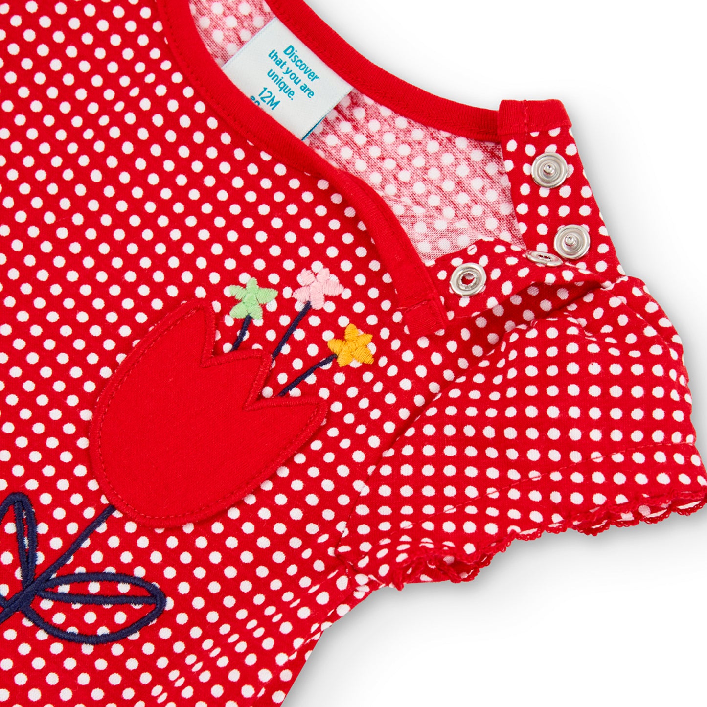 Vestido Boboli Flor Rojo