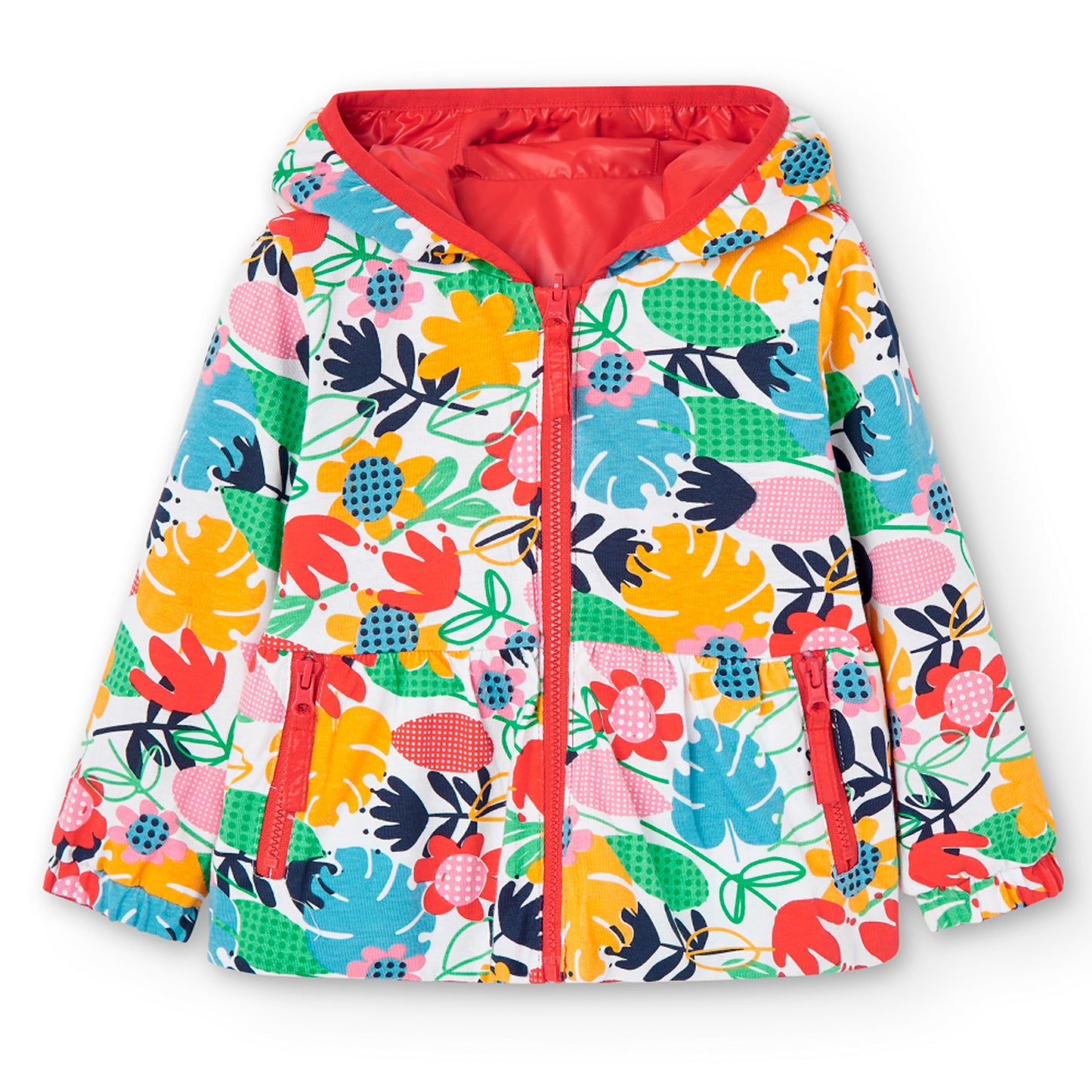 Chaqueta Reversible Boboli Estampado Flores