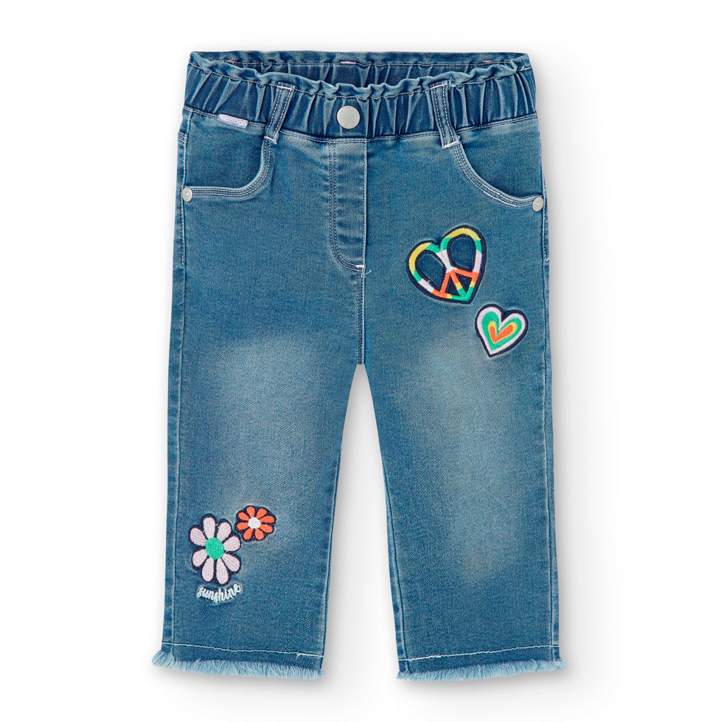 Pantalon Denim Boboli Bleach Love