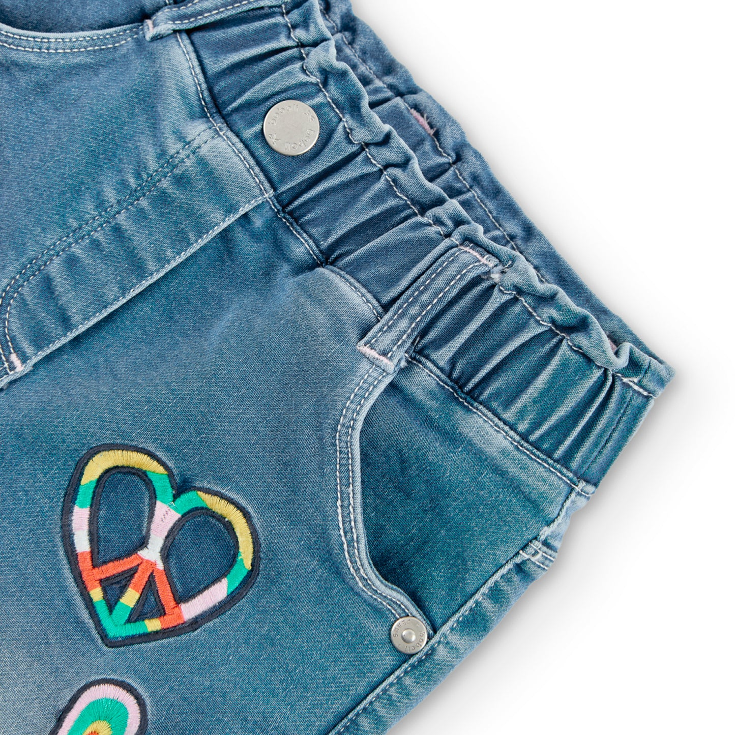 Pantalon Denim Boboli Bleach Love