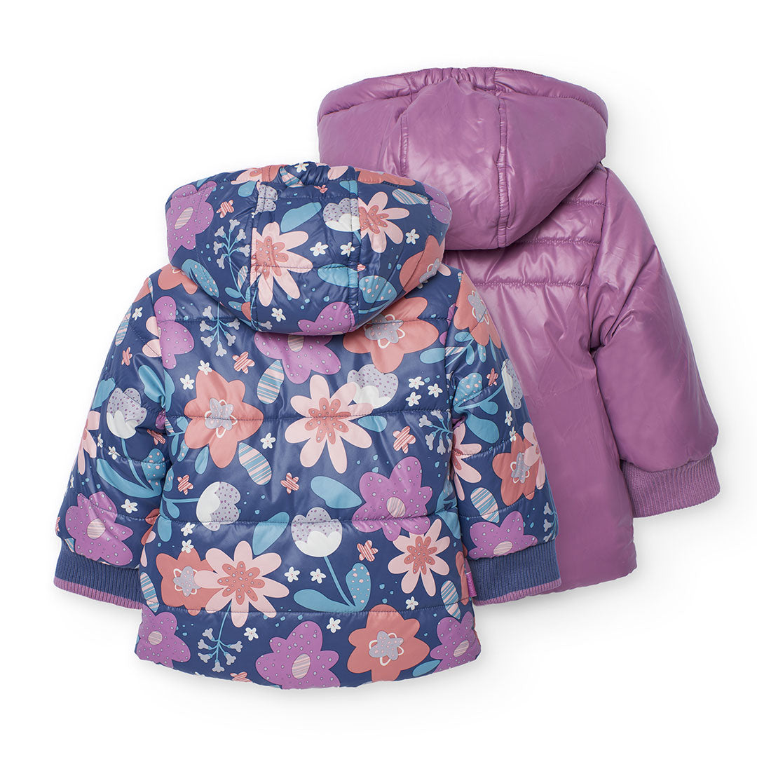 Chaqueta Reversible Boboli Estampado Flores