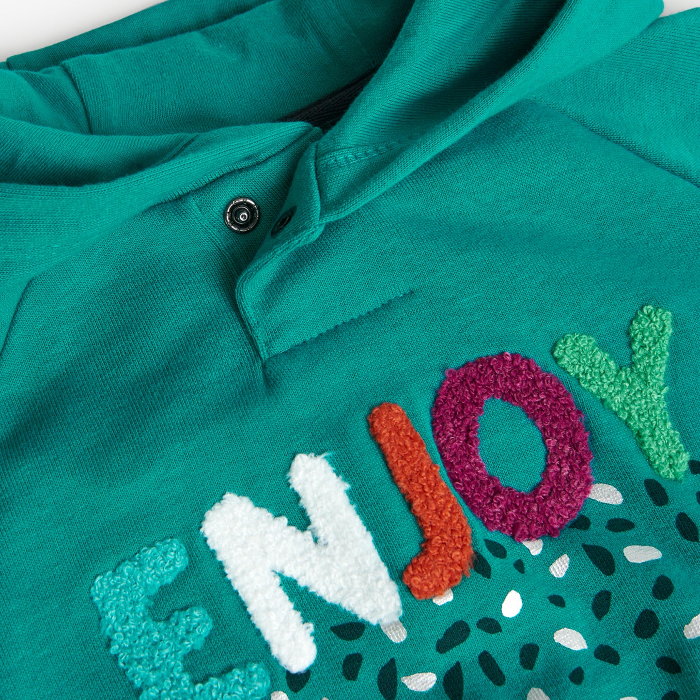 Hoodie Boboli Jardin de Flores Turquesa