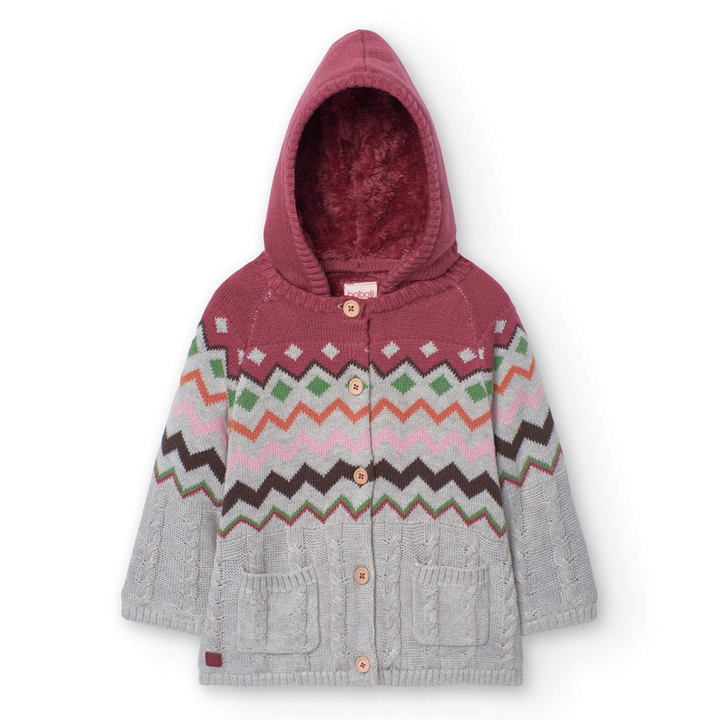 Cardigan Abrigado Boboli Naturaleza Boho