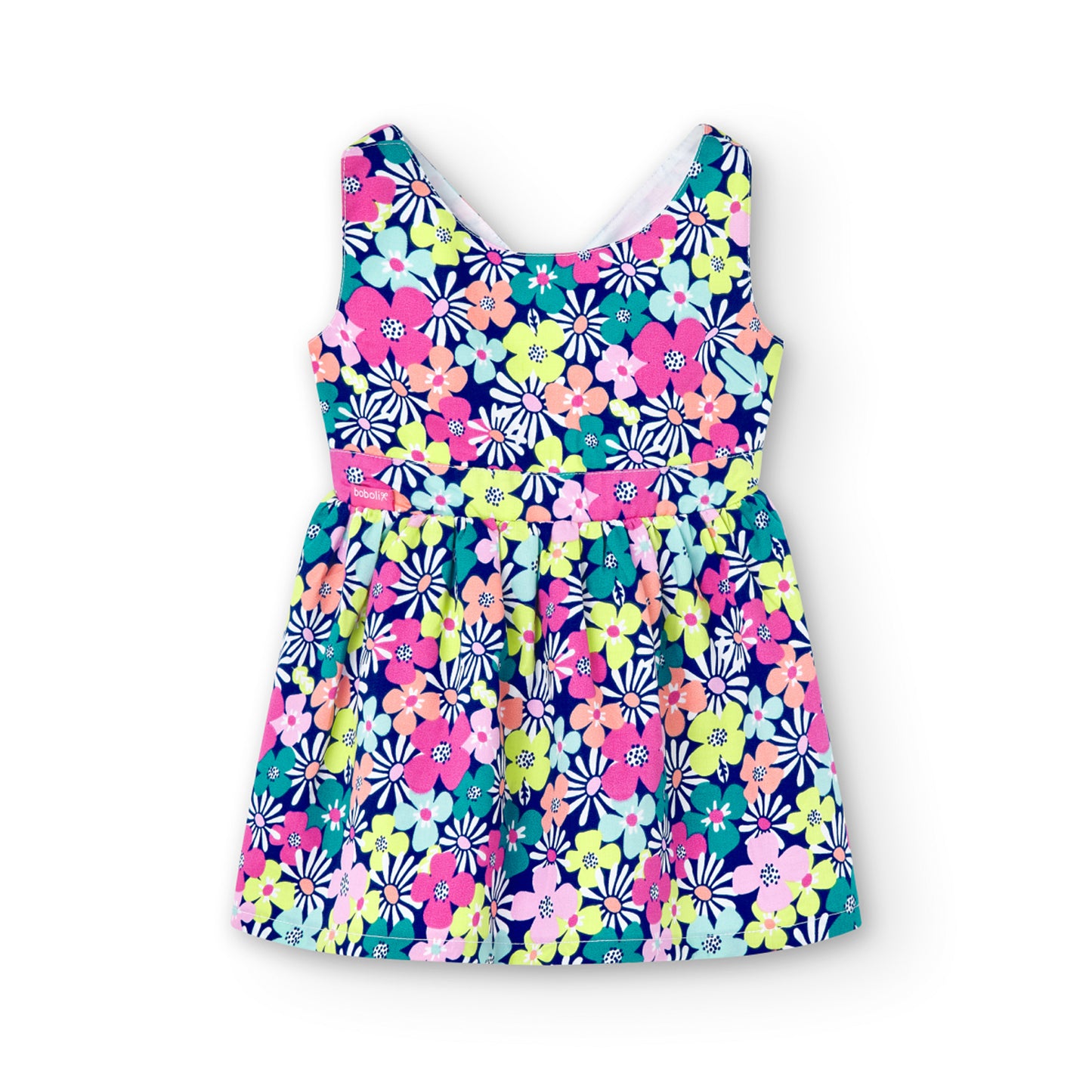 Vestido MC Boboli Estampado Flores Pop