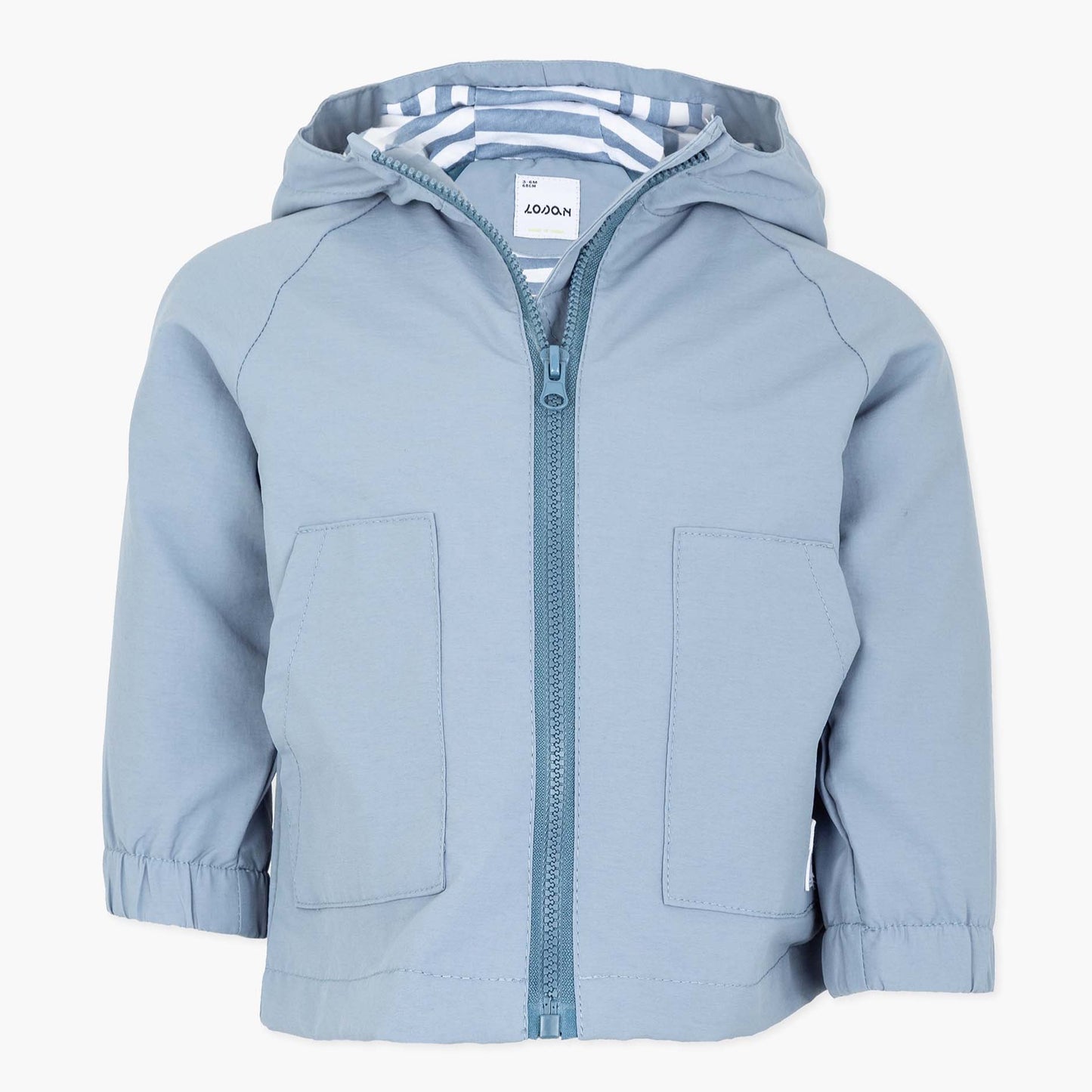 Chaqueta con Capucha Losan Azul y Rayas
