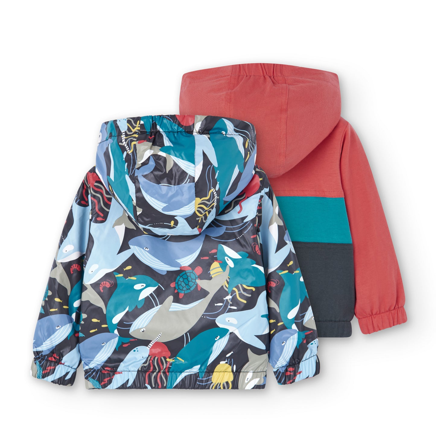 Chaqueta Reversible Boboli Estampado Oceano