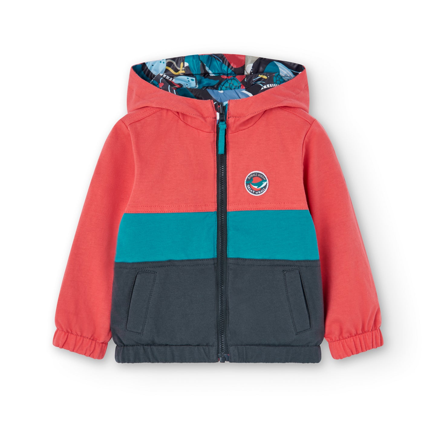Chaqueta Reversible Boboli Estampado Oceano