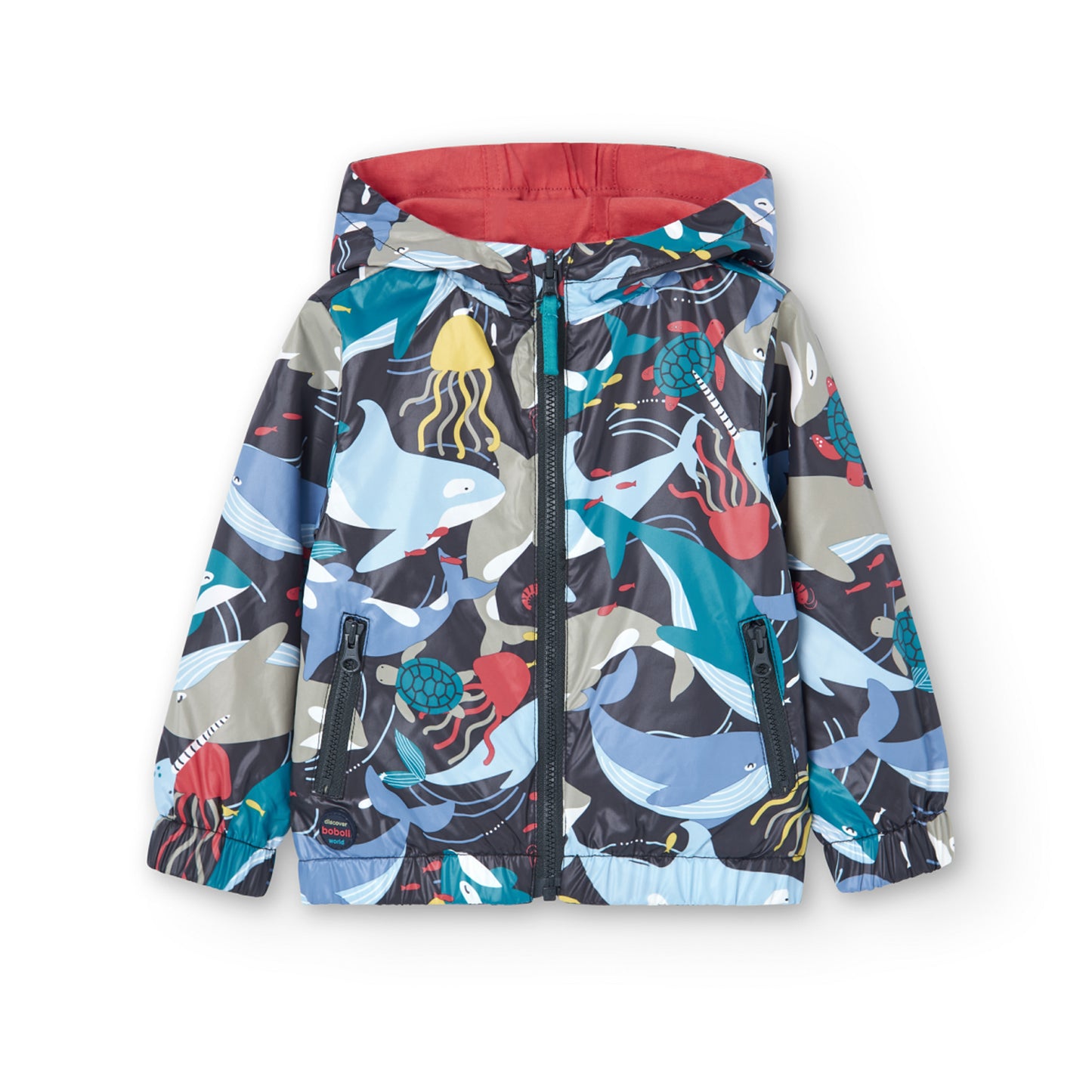Chaqueta Reversible Boboli Estampado Oceano