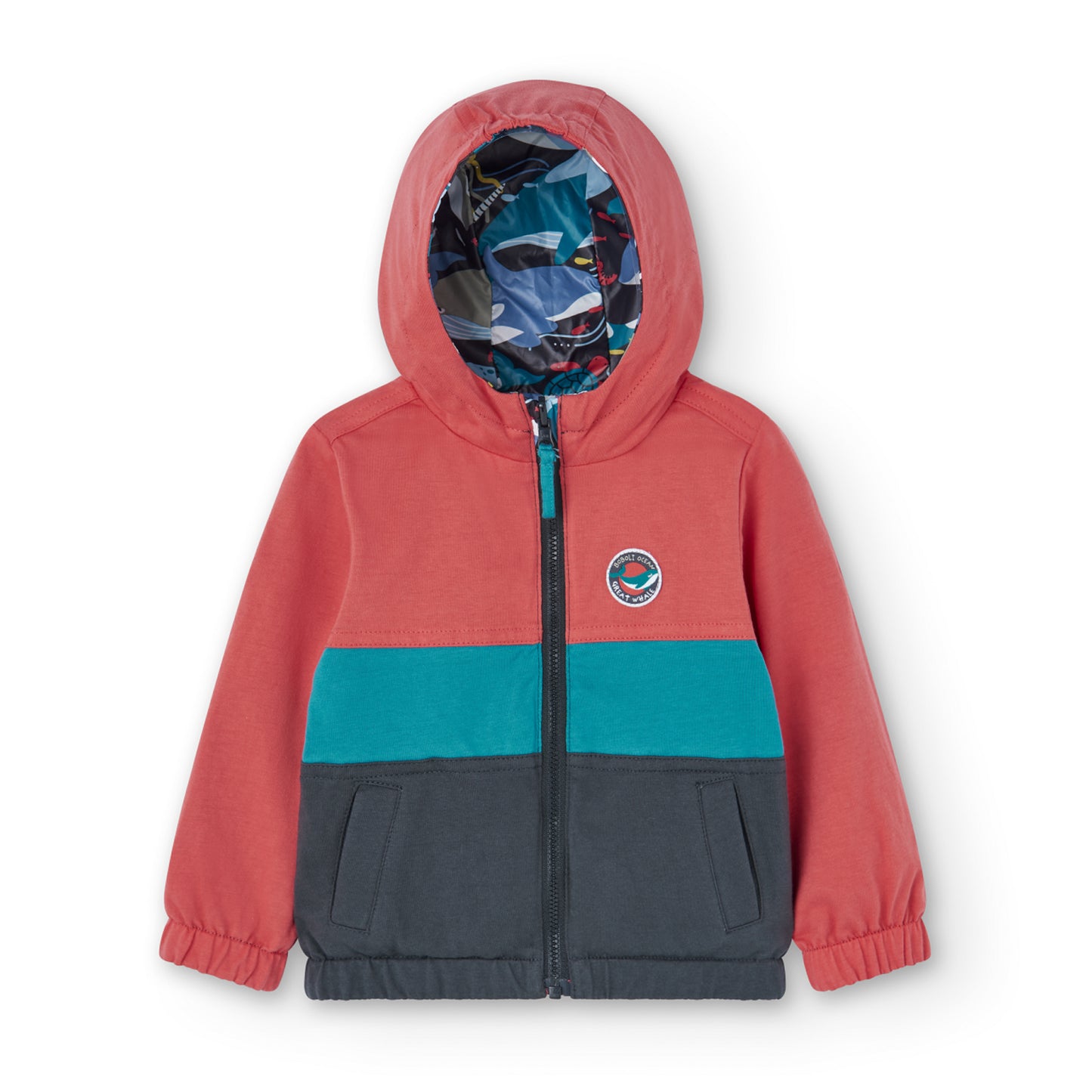 Chaqueta Reversible Boboli Estampado Oceano