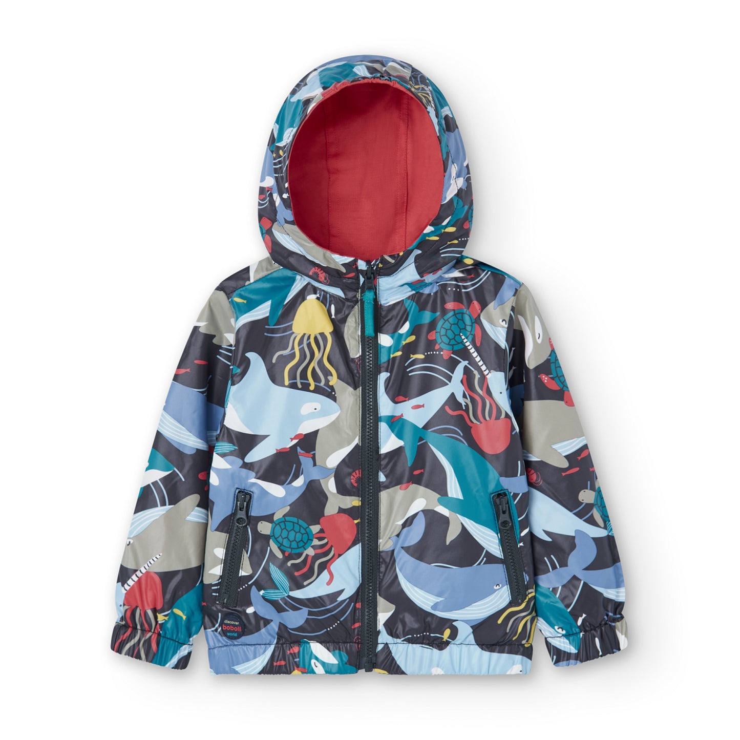 Chaqueta Reversible Boboli Estampado Oceano
