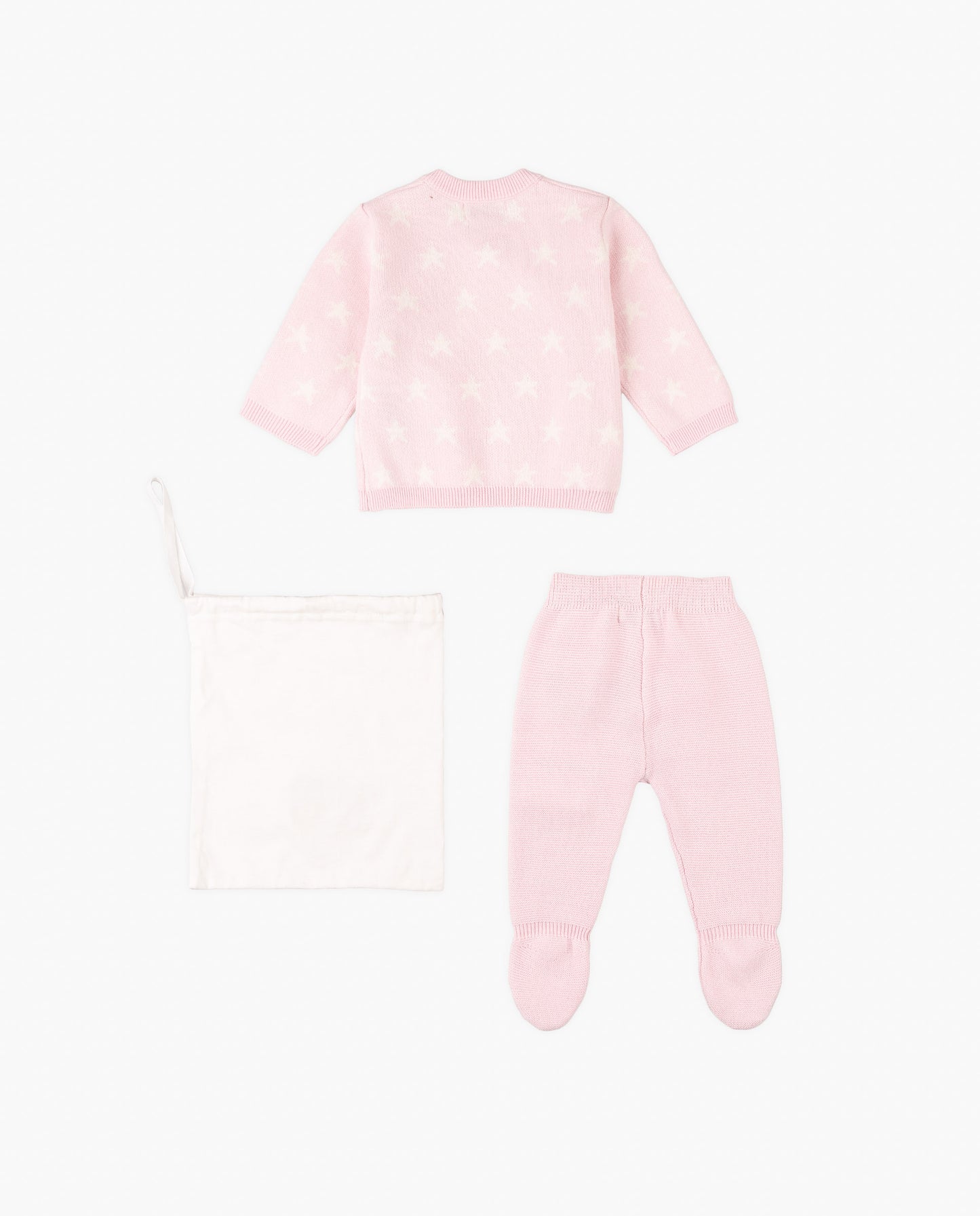 Conjunto Primera Muda Losan Estrellas Rosa