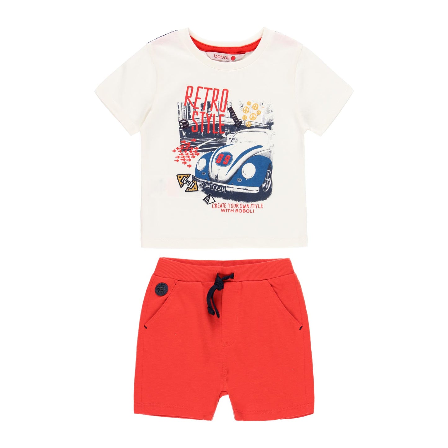 Conjunto Boboli Carros Rojo