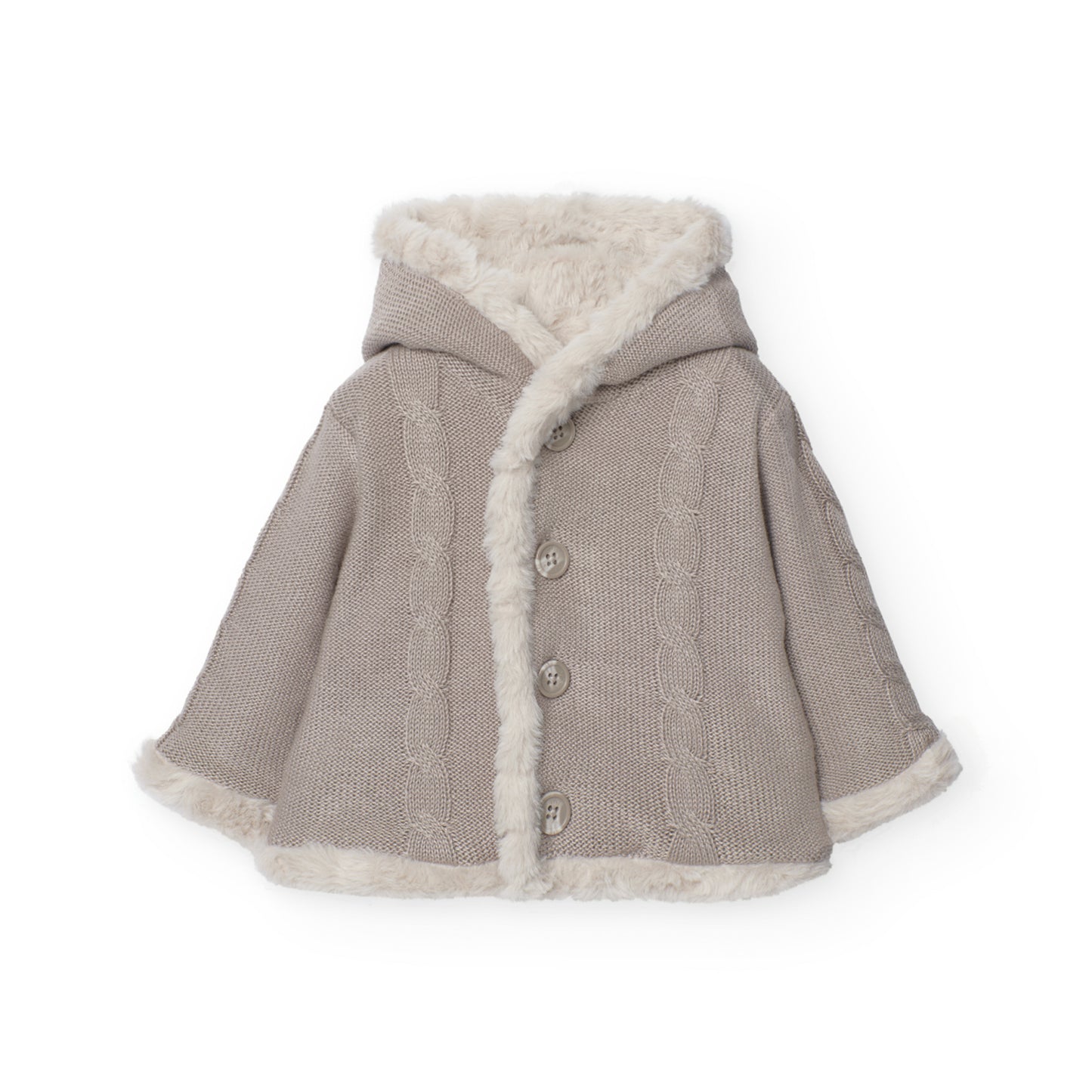 Sweater Reversible Boboli Dulce Invierno Moka