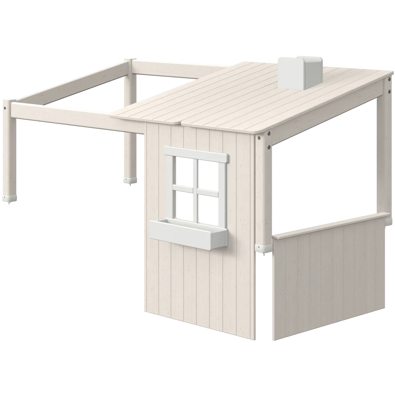 1/2 Casita, ventana y chimenea para camas Classic