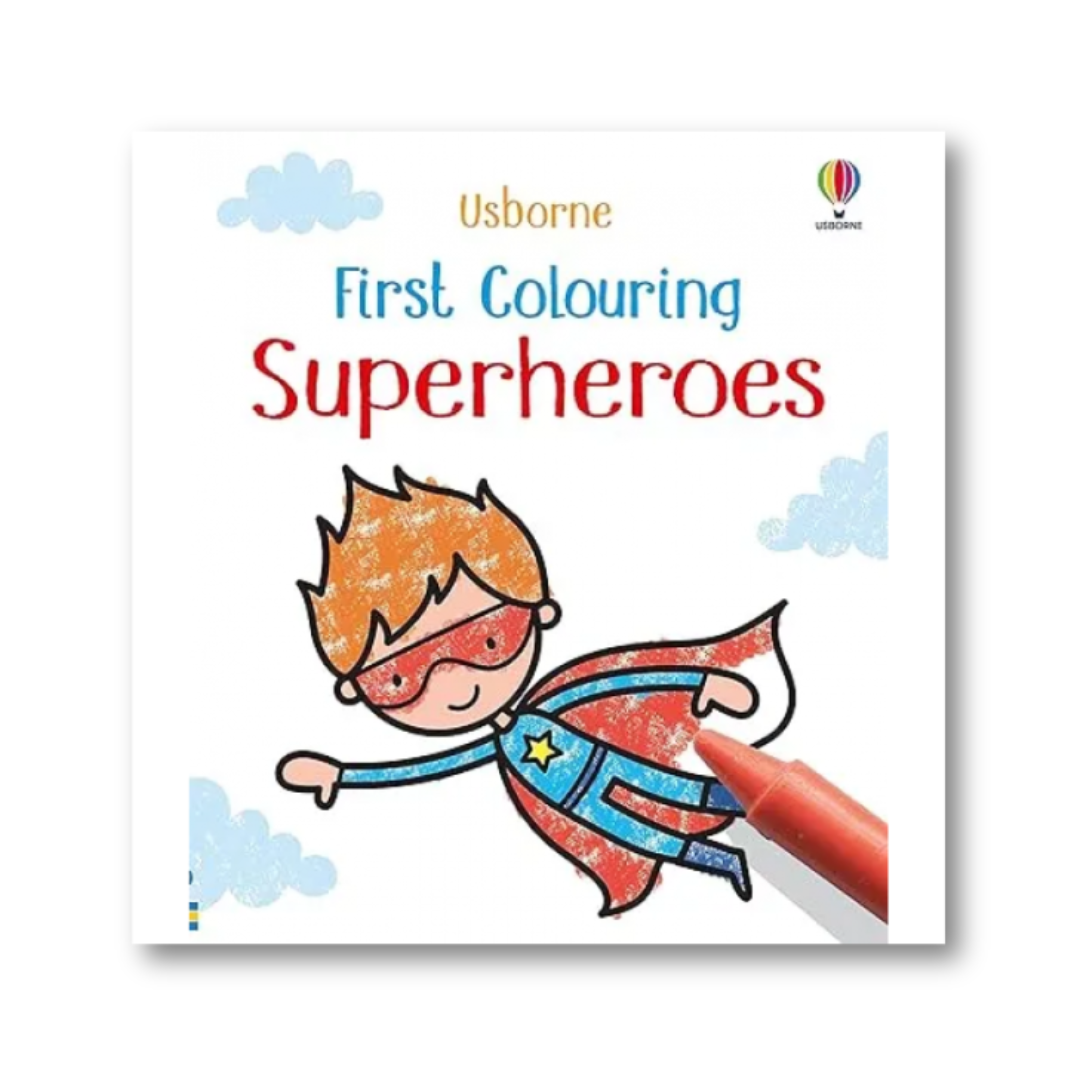 Libro: Primeros Superhéroes para Colorear | Editorial Usborne