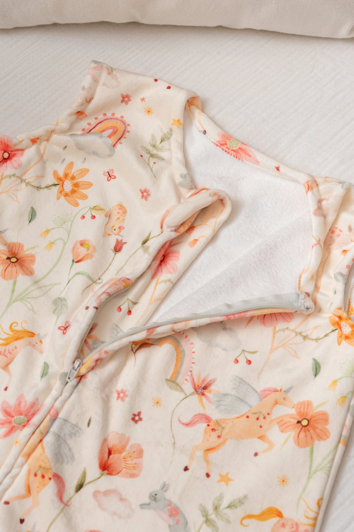 SACO DE DORMIR VELVET JARDIN MAGICO T:0-12M