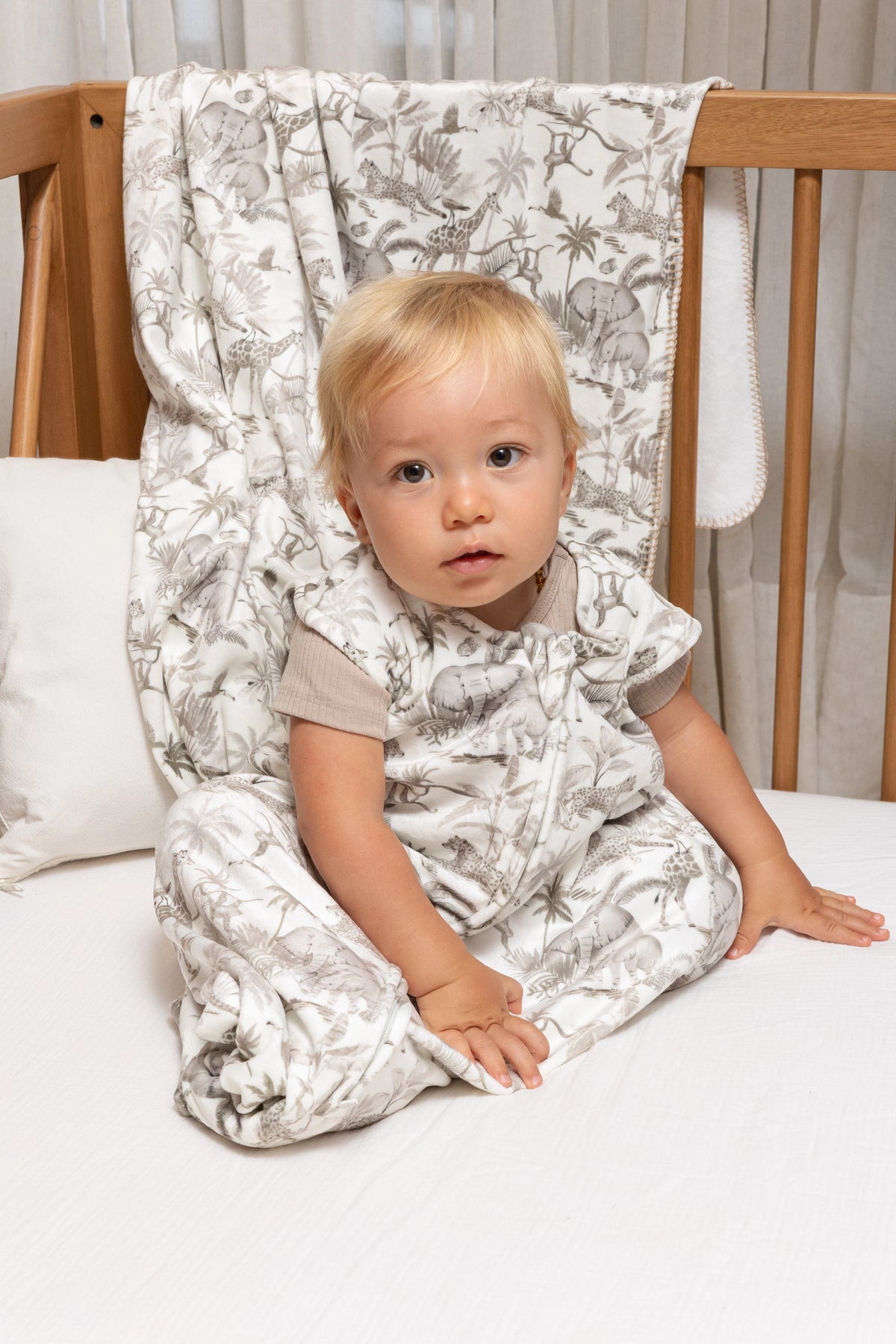 SACO DE DORMIR VELVET SAFARI T:0-12M