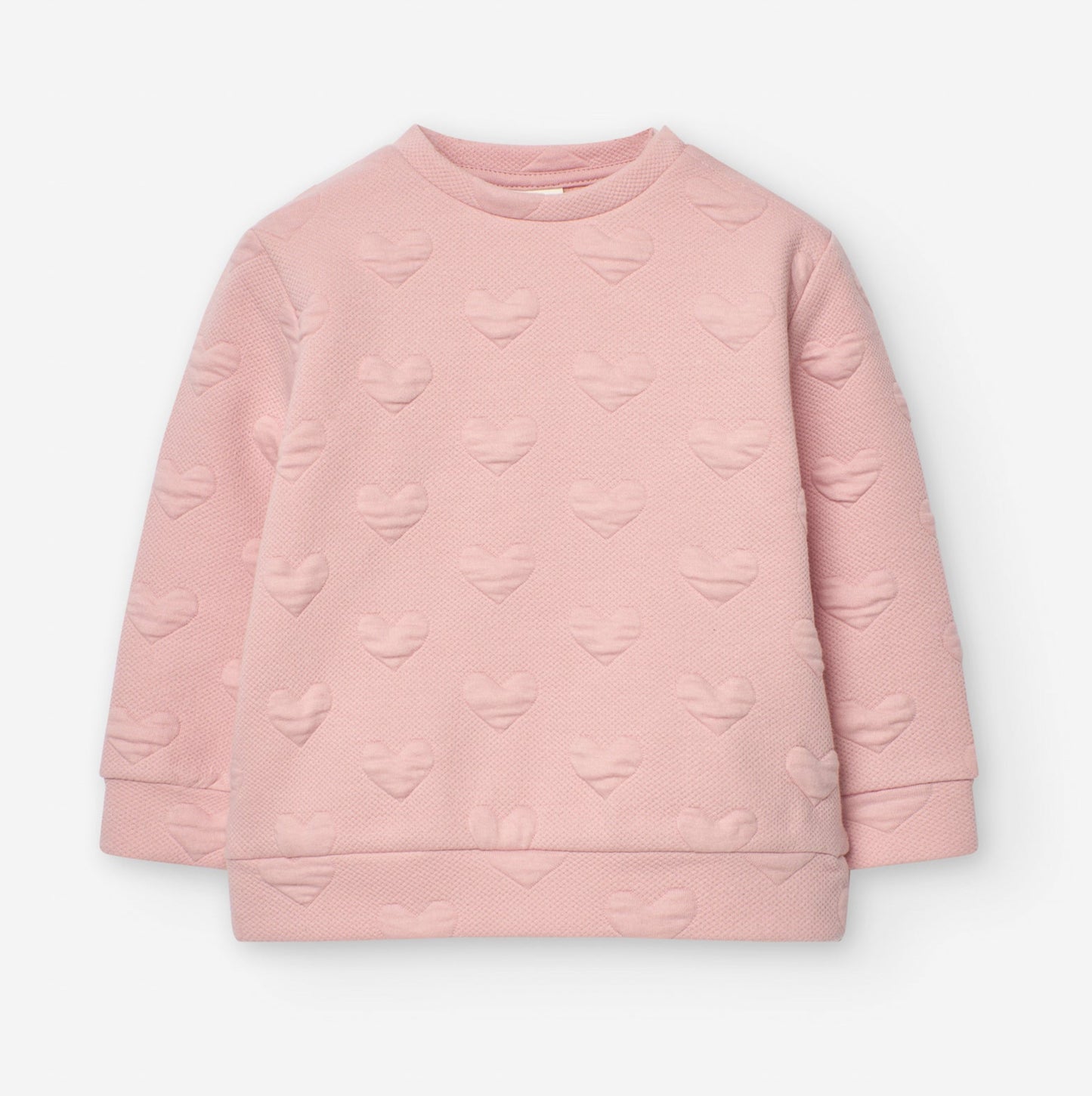 Buzo Losan Textura Corazones Rosa