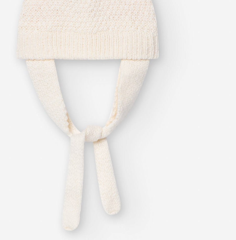Gorrito Tejido con Orejitas Losan Ivory