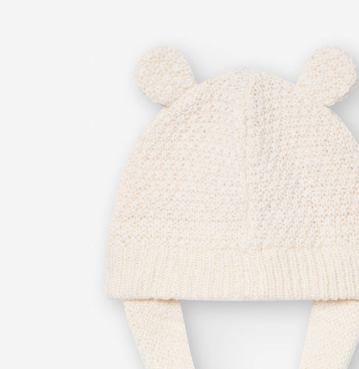 Gorrito Tejido con Orejitas Losan Ivory