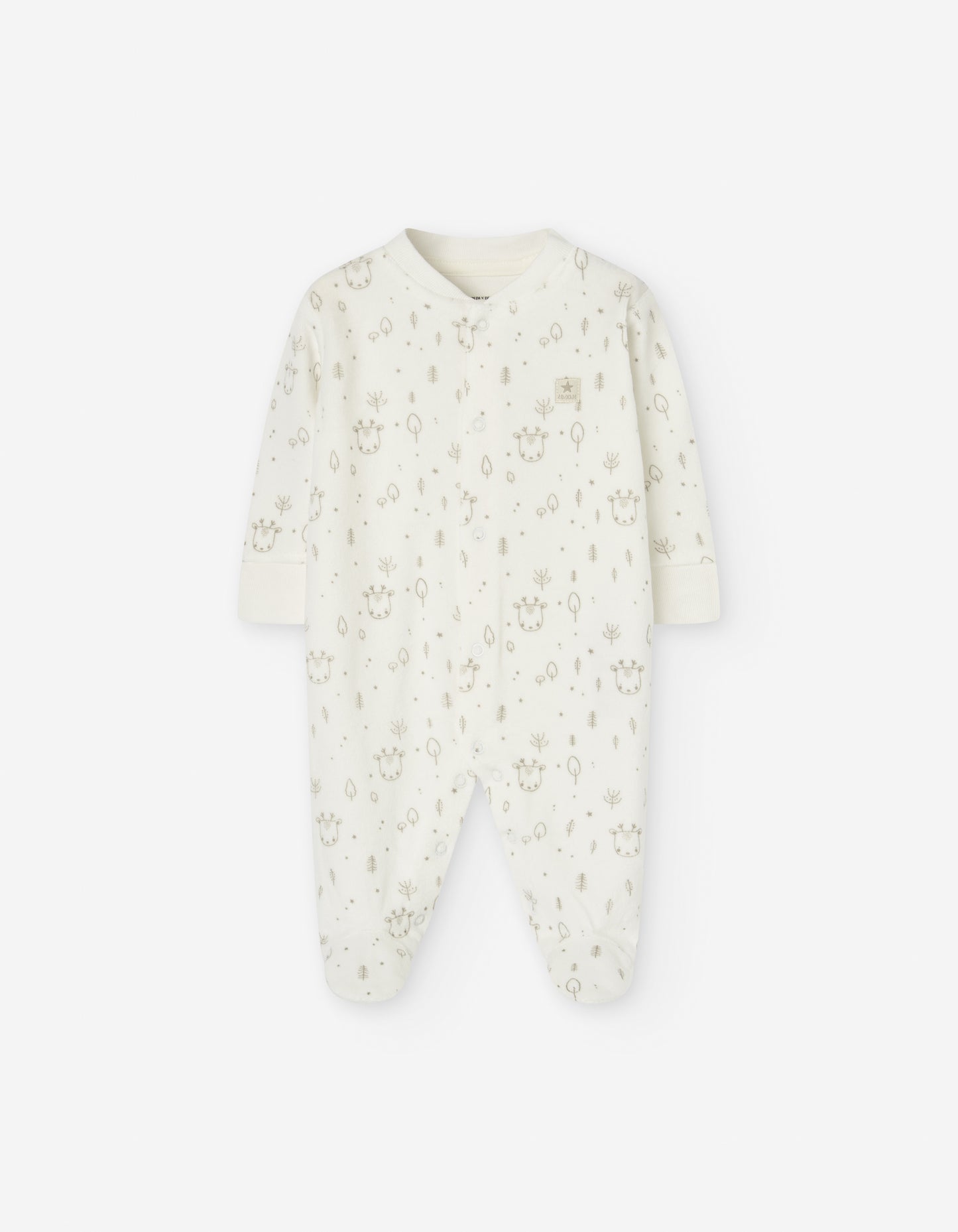 Pijama Terciopelo Losan Renos Ivory