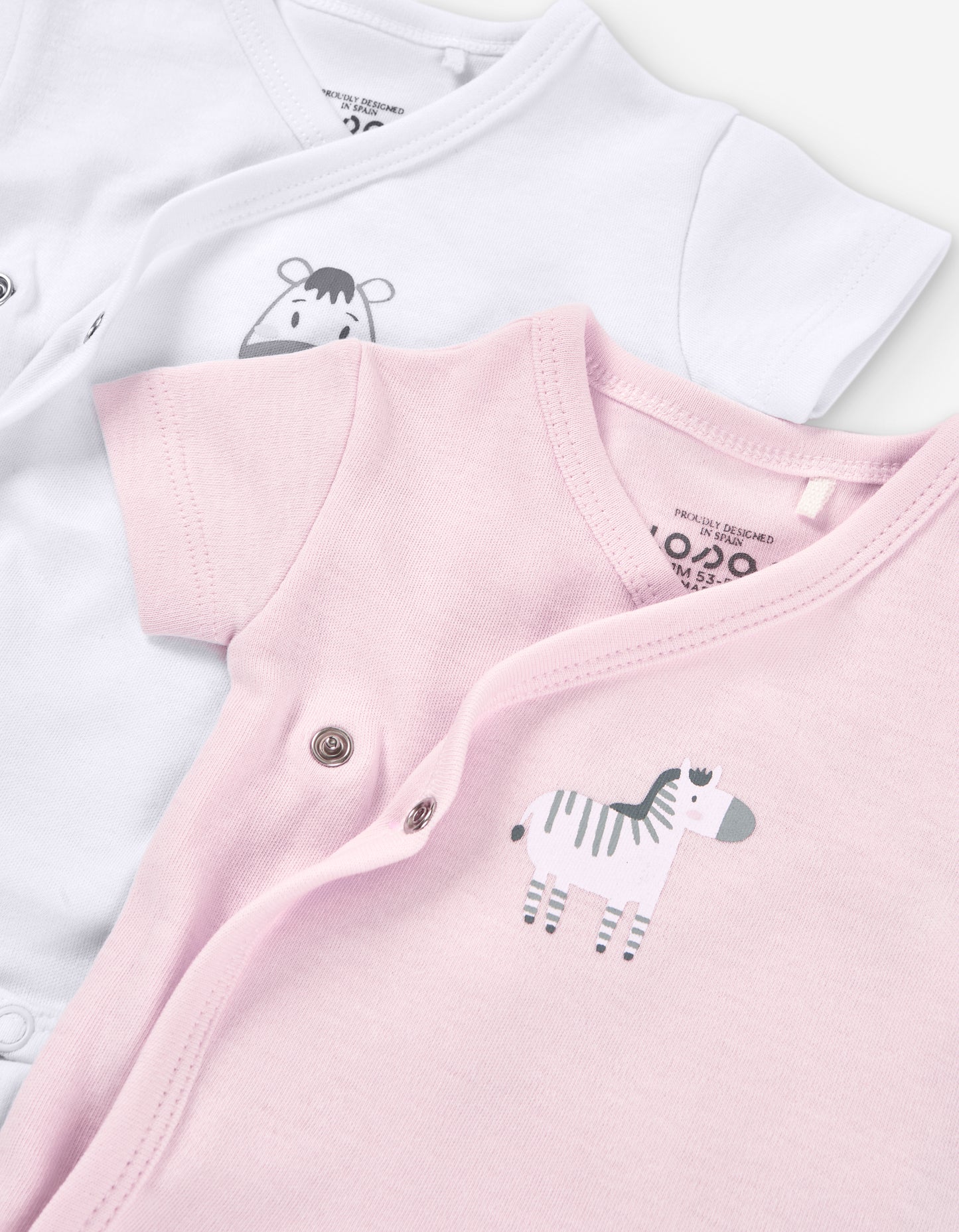 Set de Bodys Losan Zebras Rosa