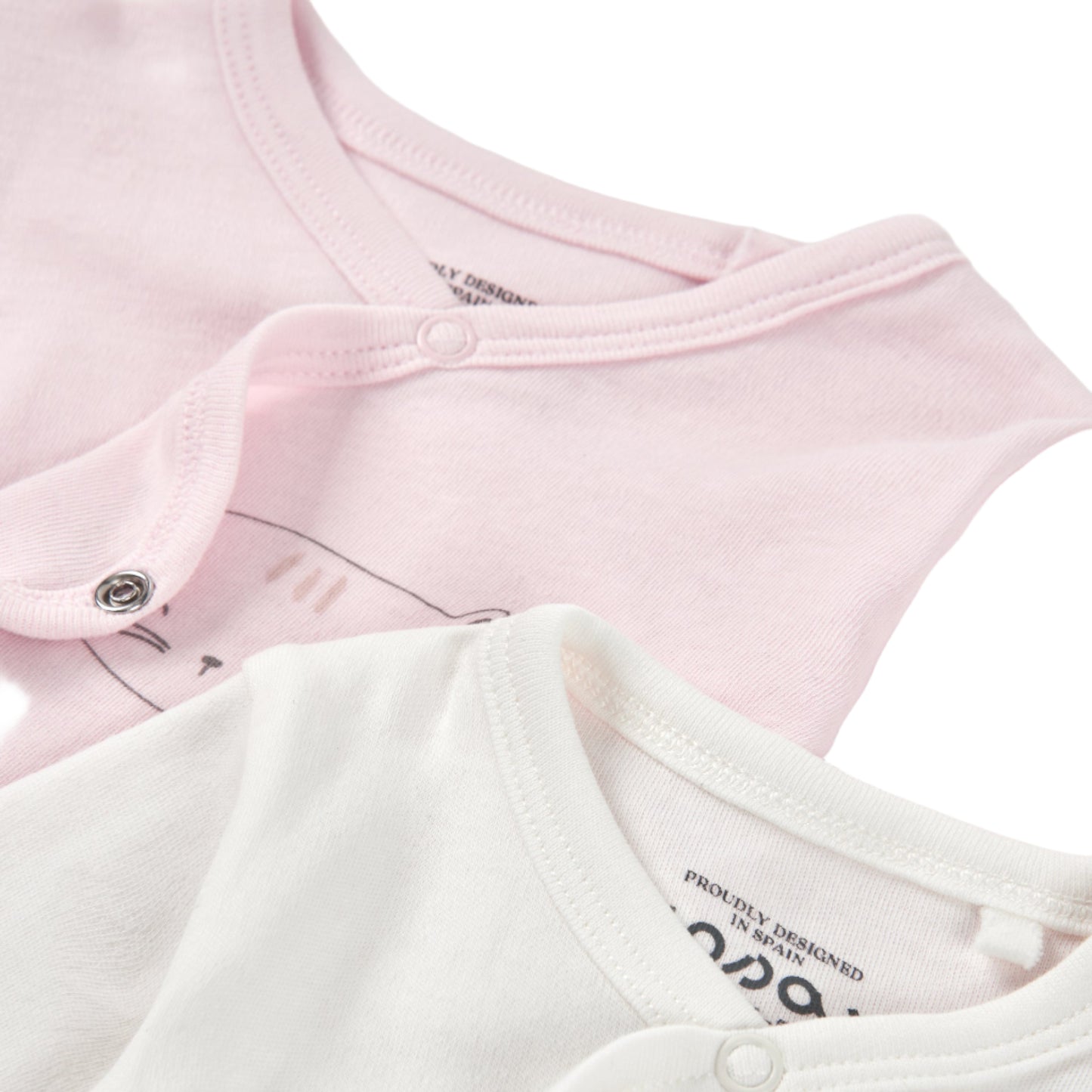 Set de Bodys ML Gaticos Rosa