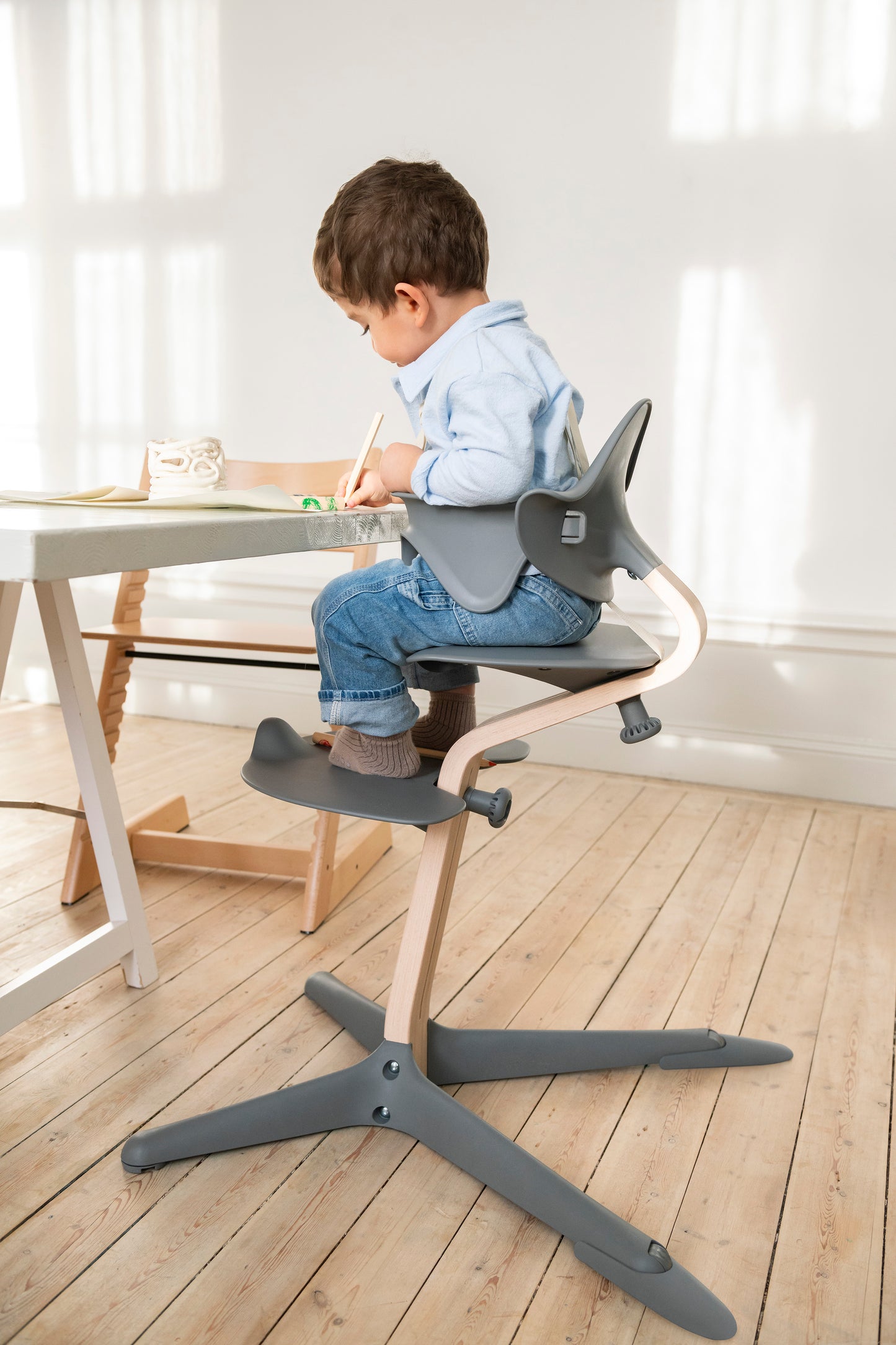 Silla Stokke Nomi Natural Anthracite