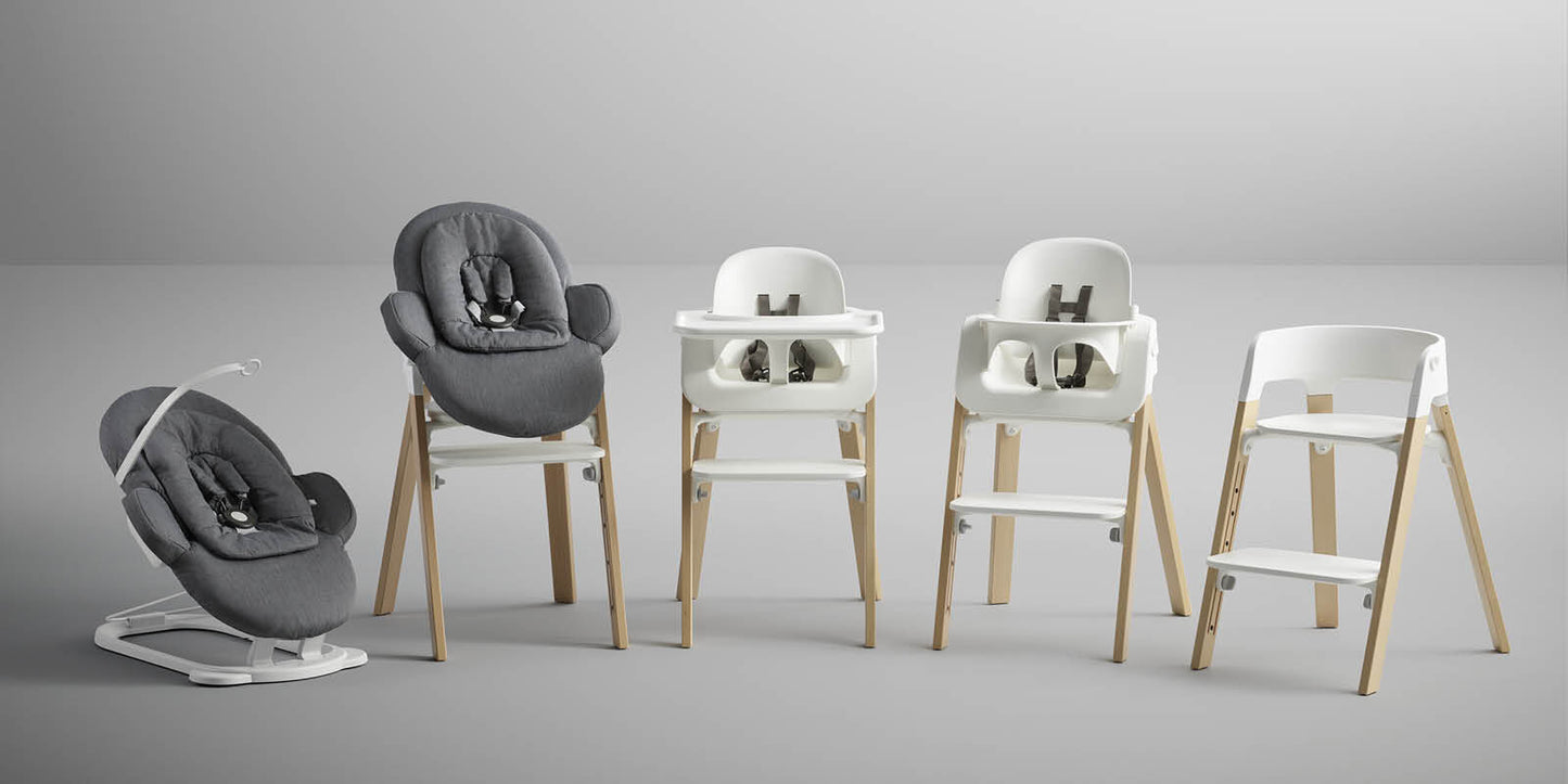 Bouncer Stokke® Steps™ Gris Oscuro - Blanco