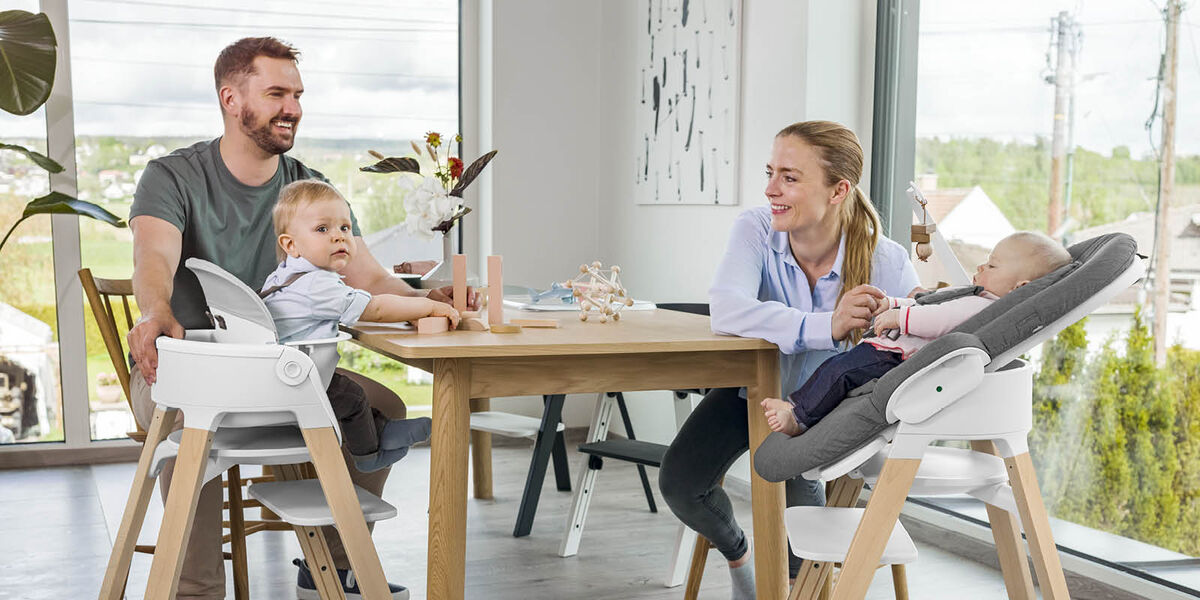 Bouncer Stokke® Steps™ Verde Claro - Blanco