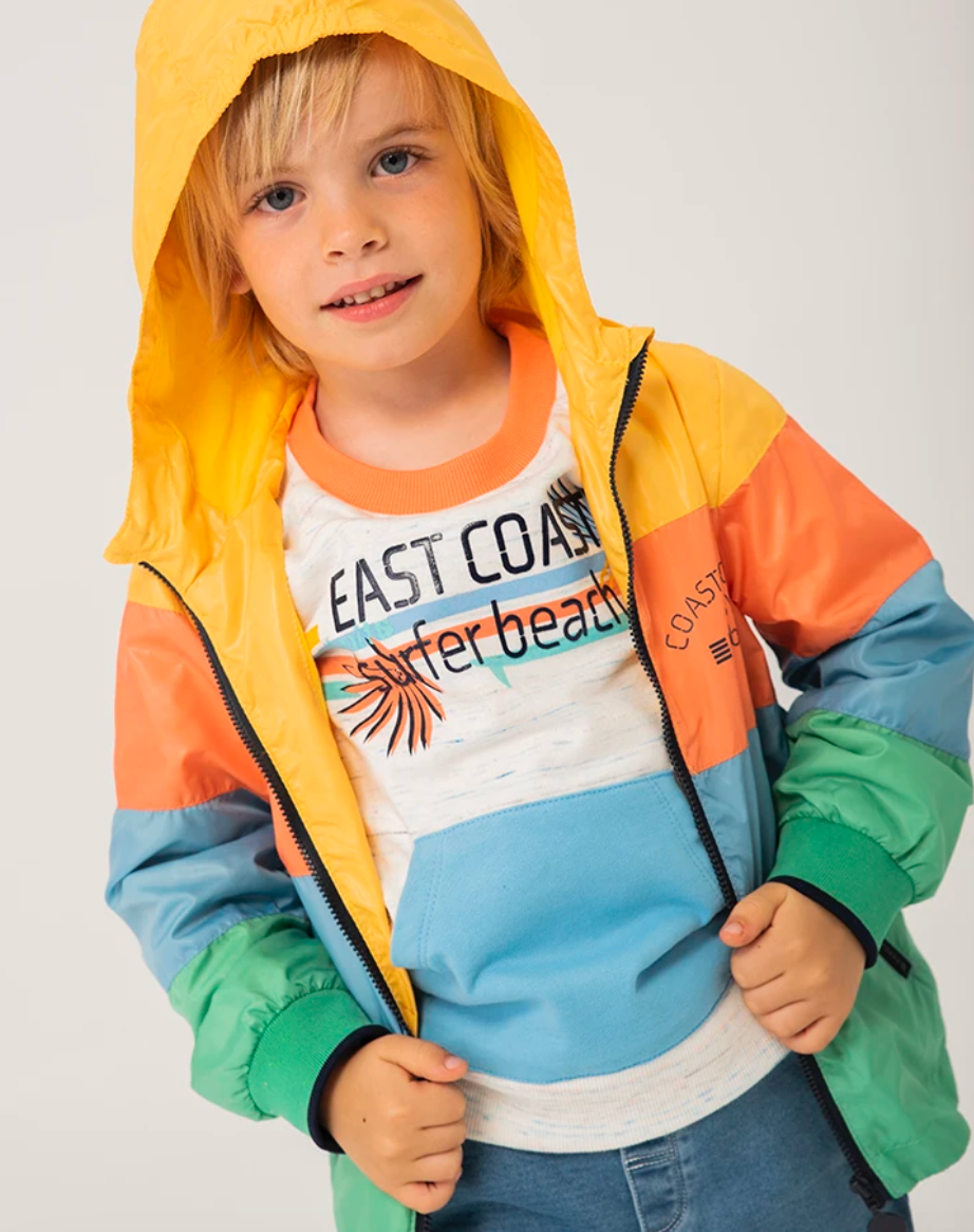 Chaqueta Boboli Rayas Tangerine