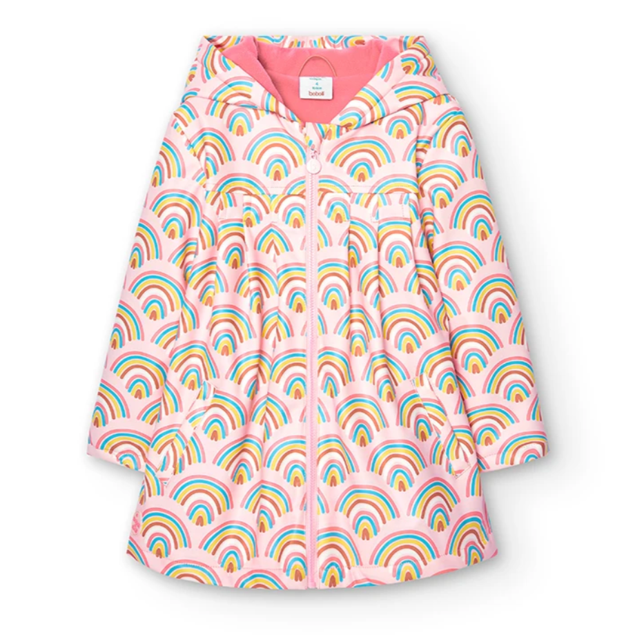 Impermeable con Fleece Boboli Arcoiris